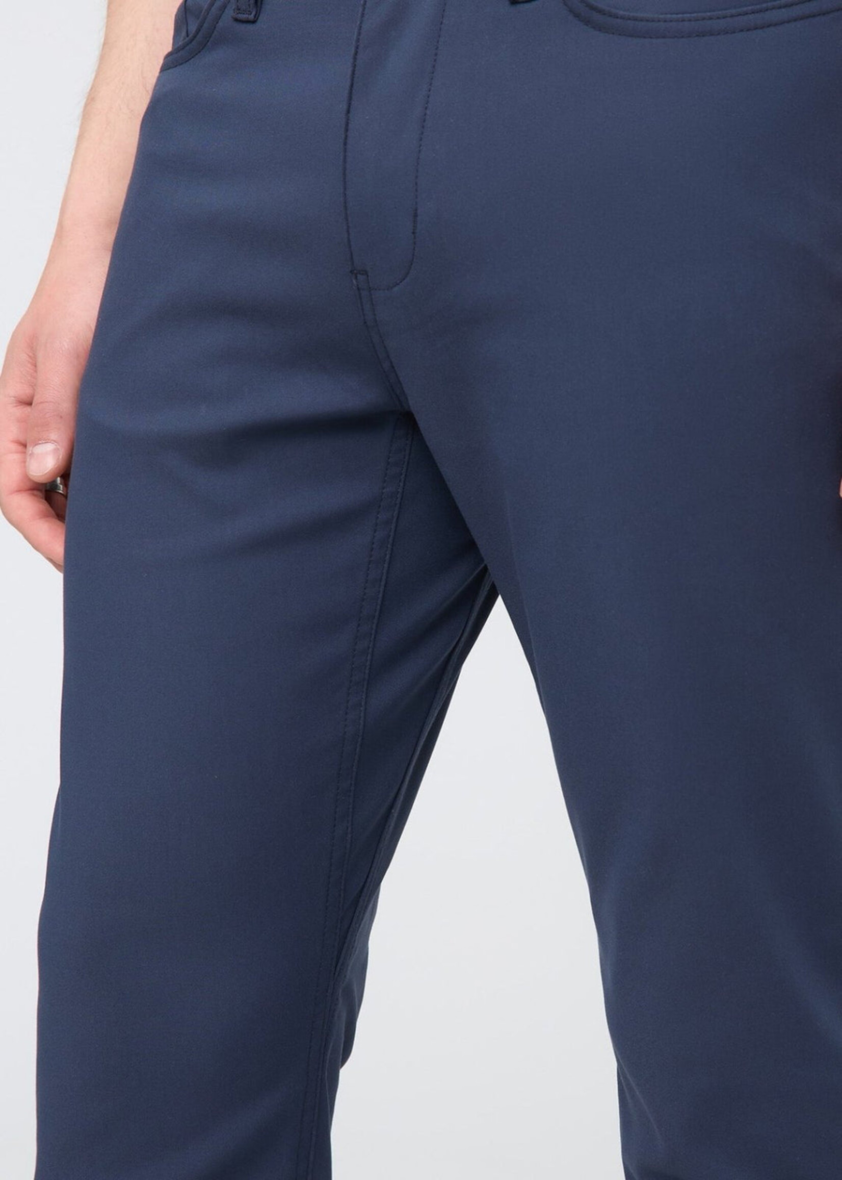 DUER Pantalon de ville extensible NuStretch coupe ajustée Marine-Homme