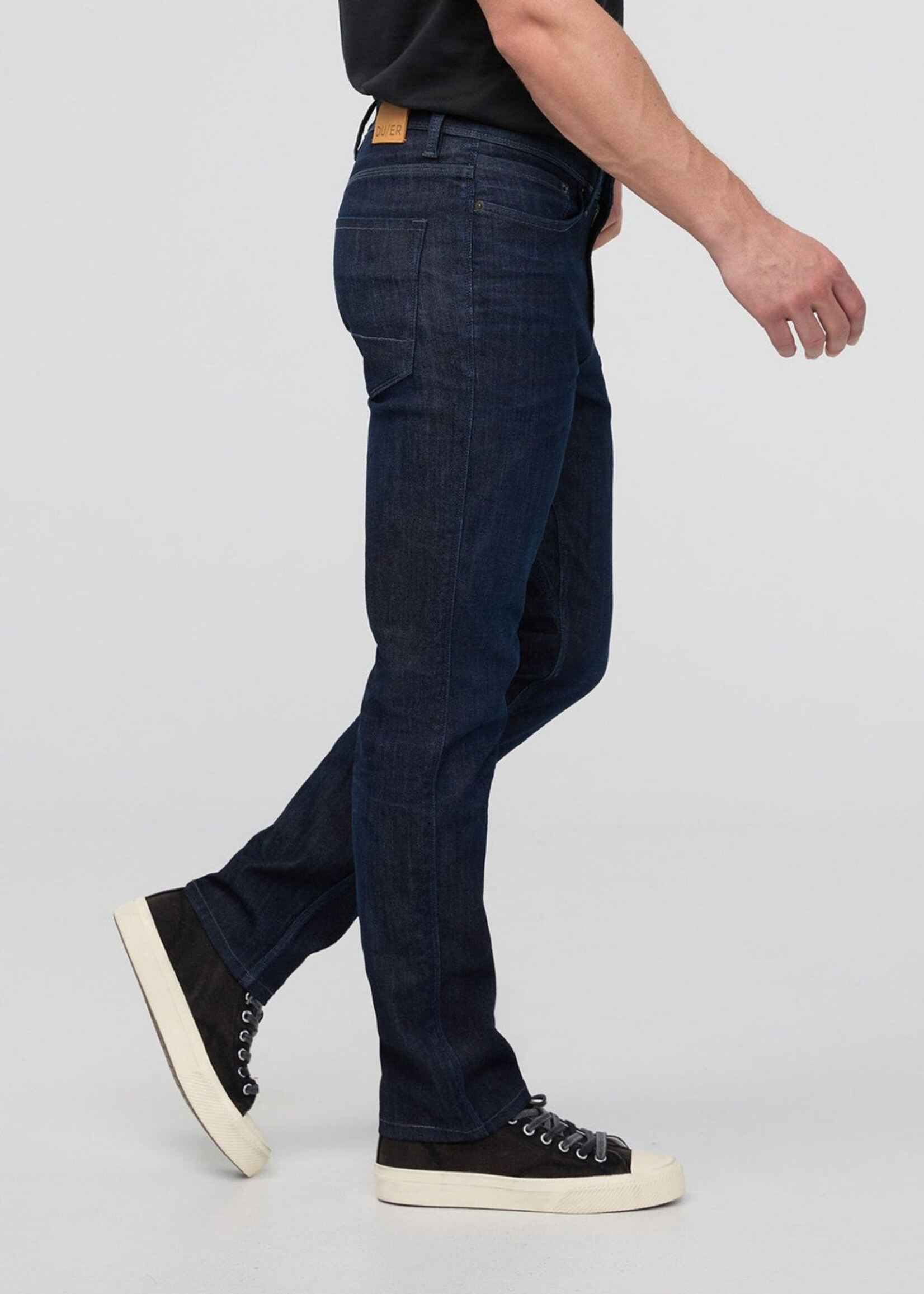 DUER Jeans droit ajusté Performance Denim pour homme - Nightshade Blue