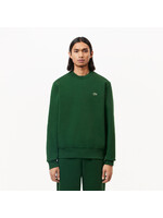 LACOSTE Sweatshirt en molleton gratté de coton biologique pour homme - Vert