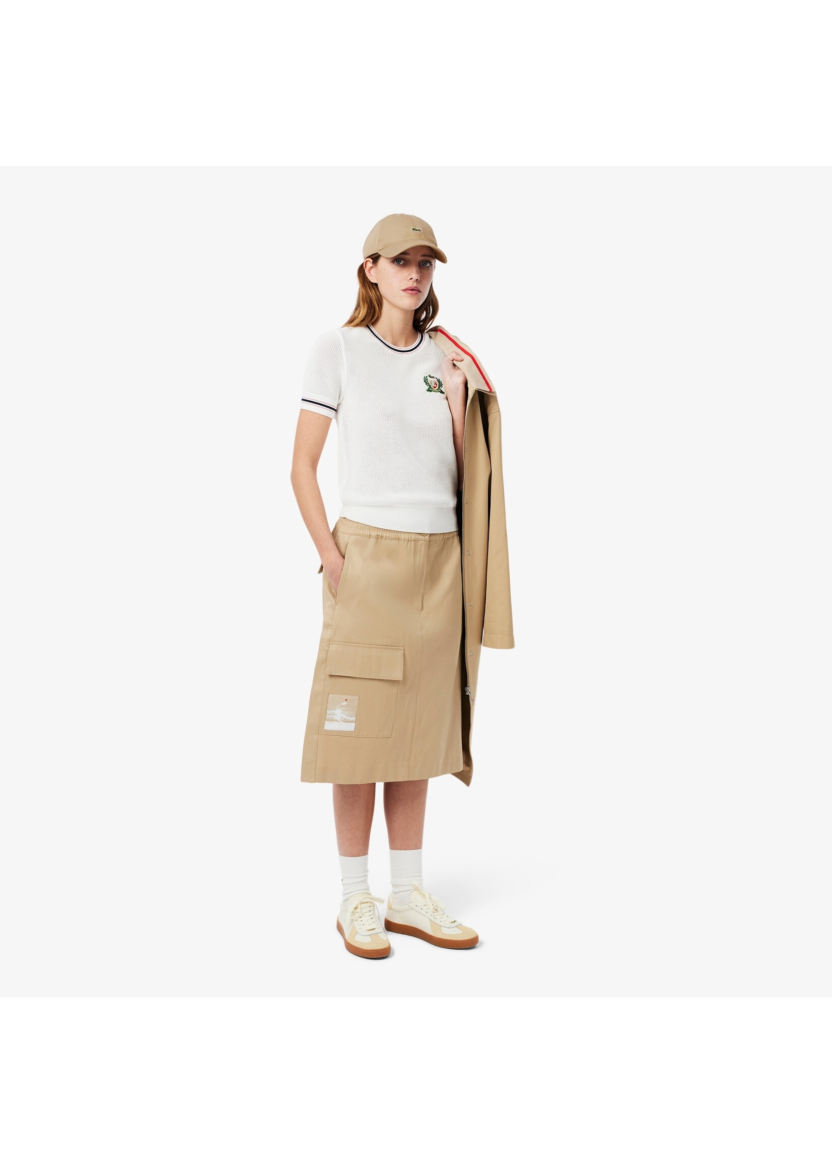 LACOSTE Casquette unisexe unie en twill de coton biologique-Viennois