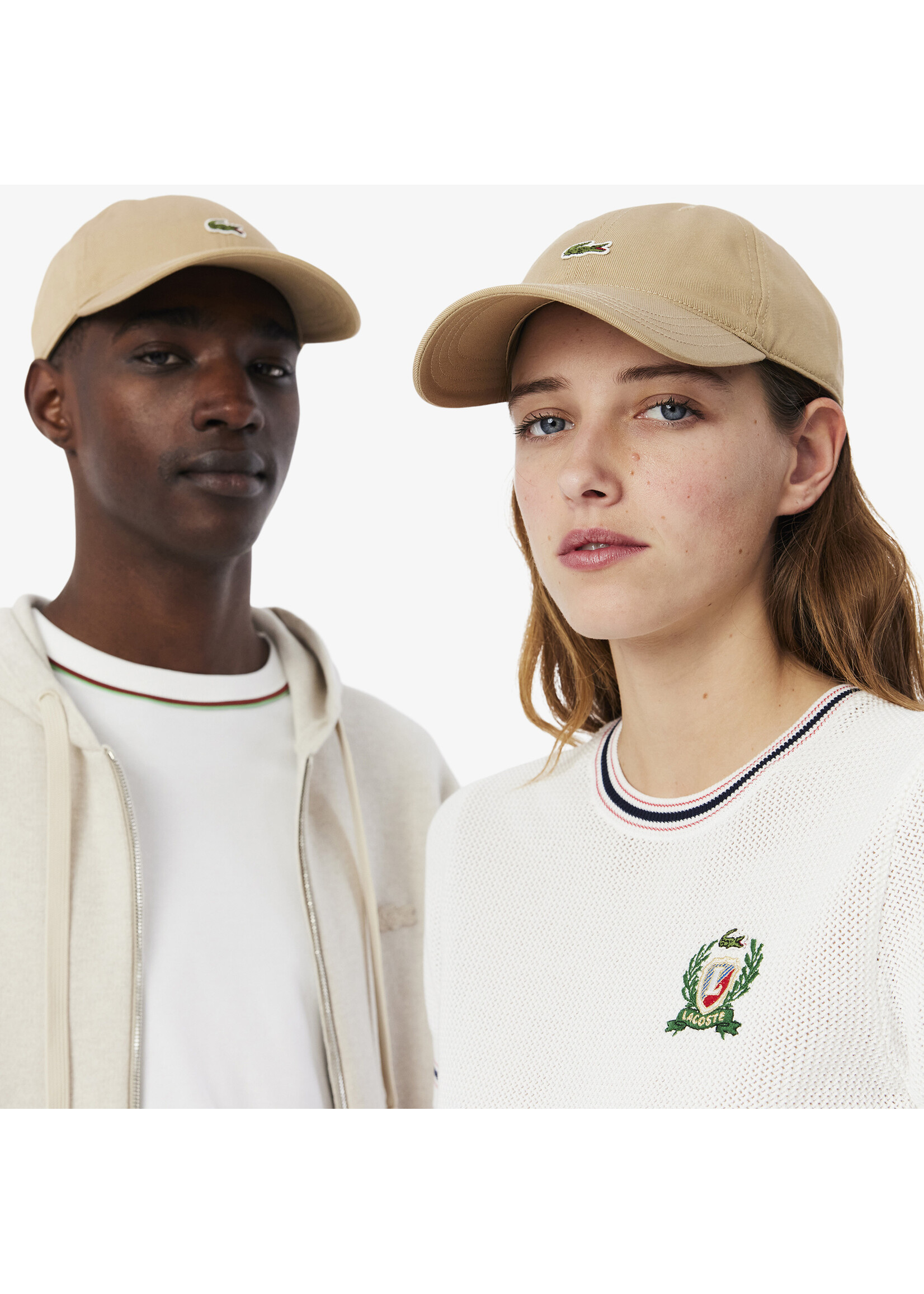 LACOSTE Casquette unisexe unie en twill de coton biologique-Viennois