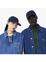 LACOSTE Casquette unisexe en twill de coton biologique-Marine