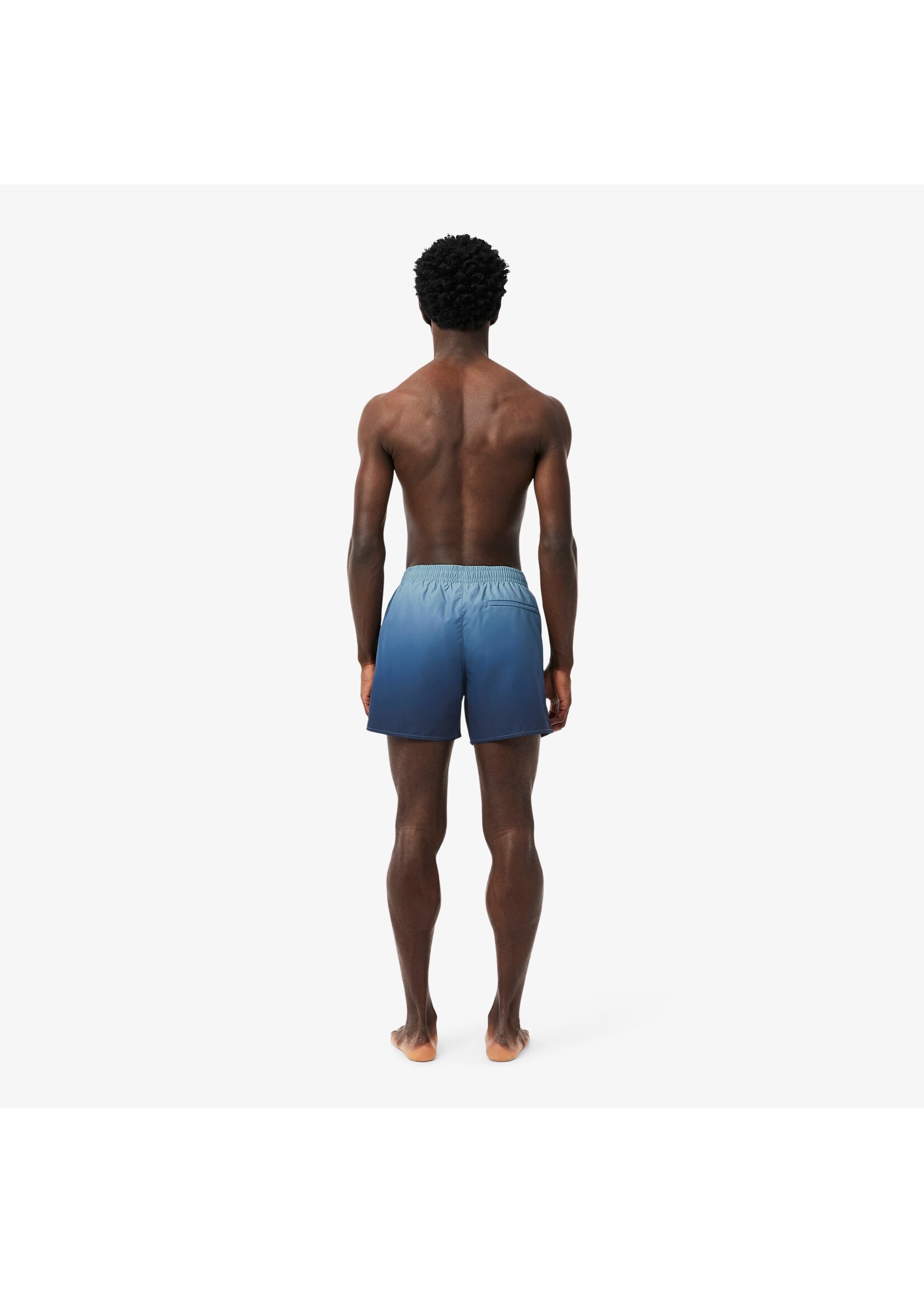 LACOSTE Maillot de bain à imprimé ombré pour homme-Bleu foncé