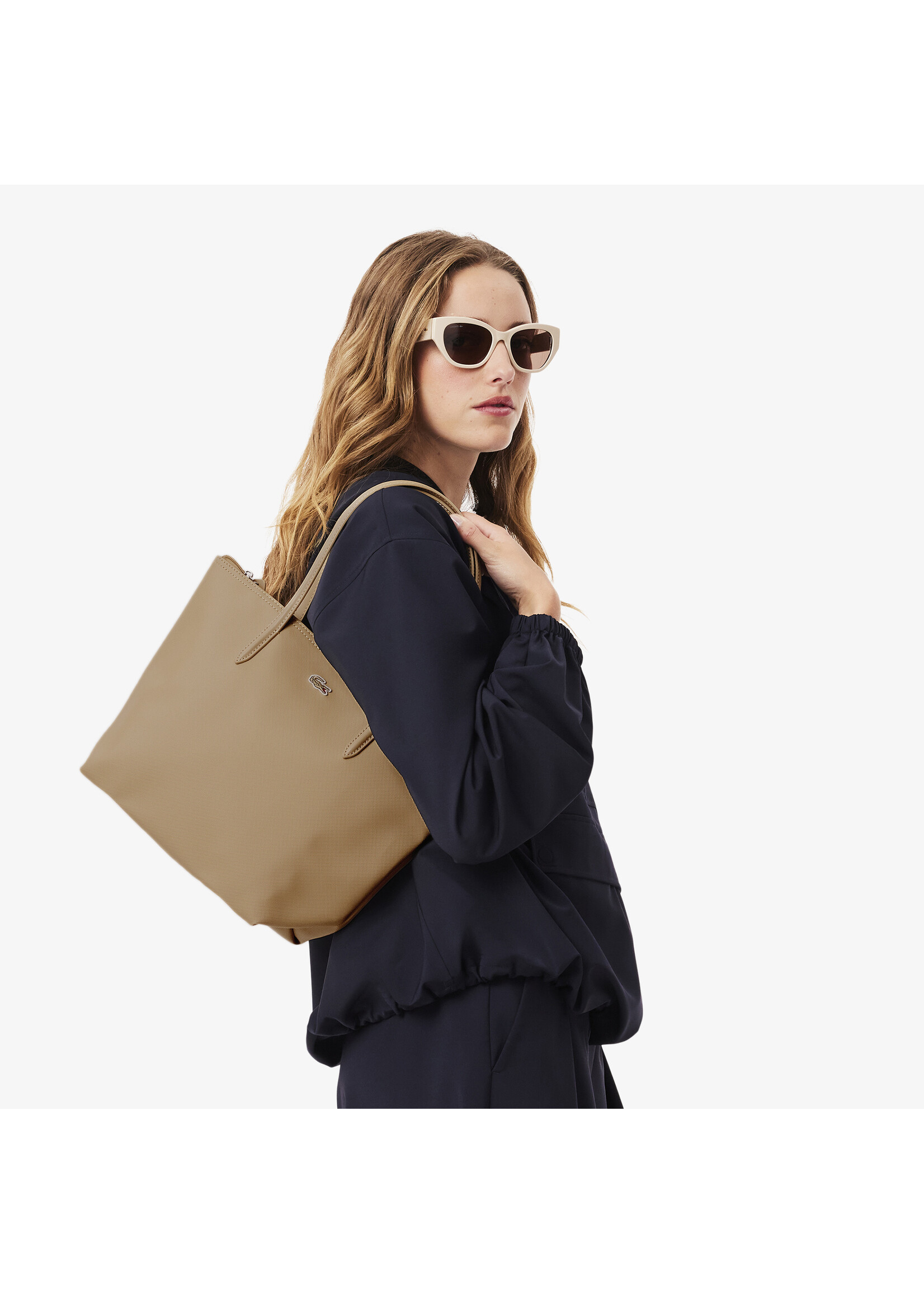 LACOSTE Petit sac cabas L.12.12 Concept uni - 4 couleurs disponibles