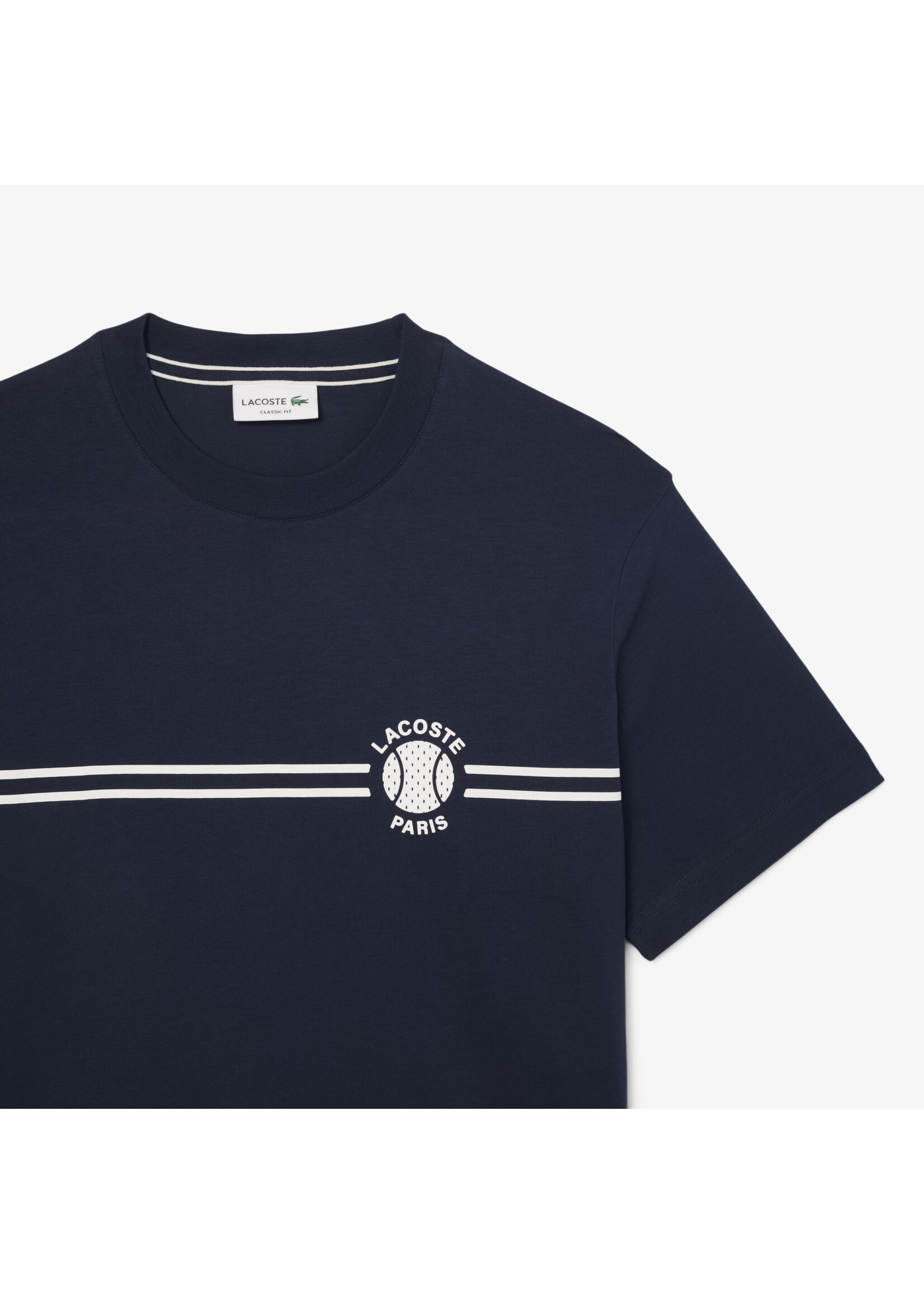 LACOSTE Men's Printed Embroidered Cotton Jersey T-Shirt