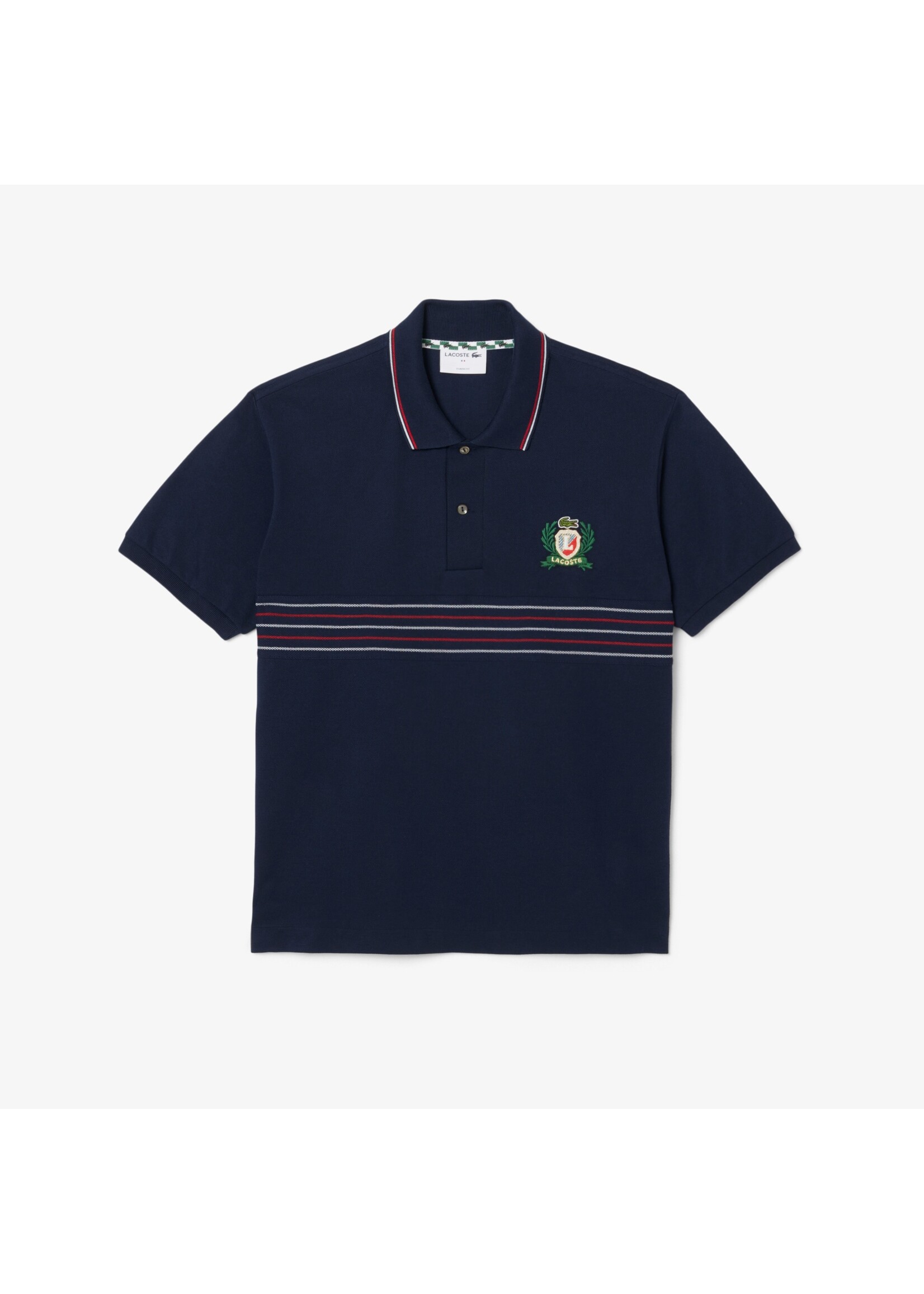 LACOSTE Men's Classic Fit L.12.12 Embroidered Shield Polo