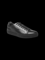 AU NOIR Espadrille en cuir véritable avec semelle noire Webster - Noir