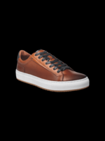 AU NOIR Espadrille en cuir texturé avec semelle contrastante Derrick - Cognac