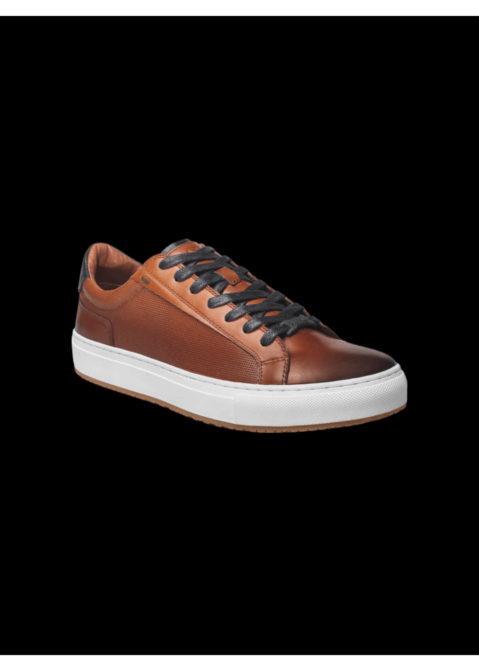 AU NOIR Espadrille en cuir texturé avec semelle contrastante Derrick - Cognac