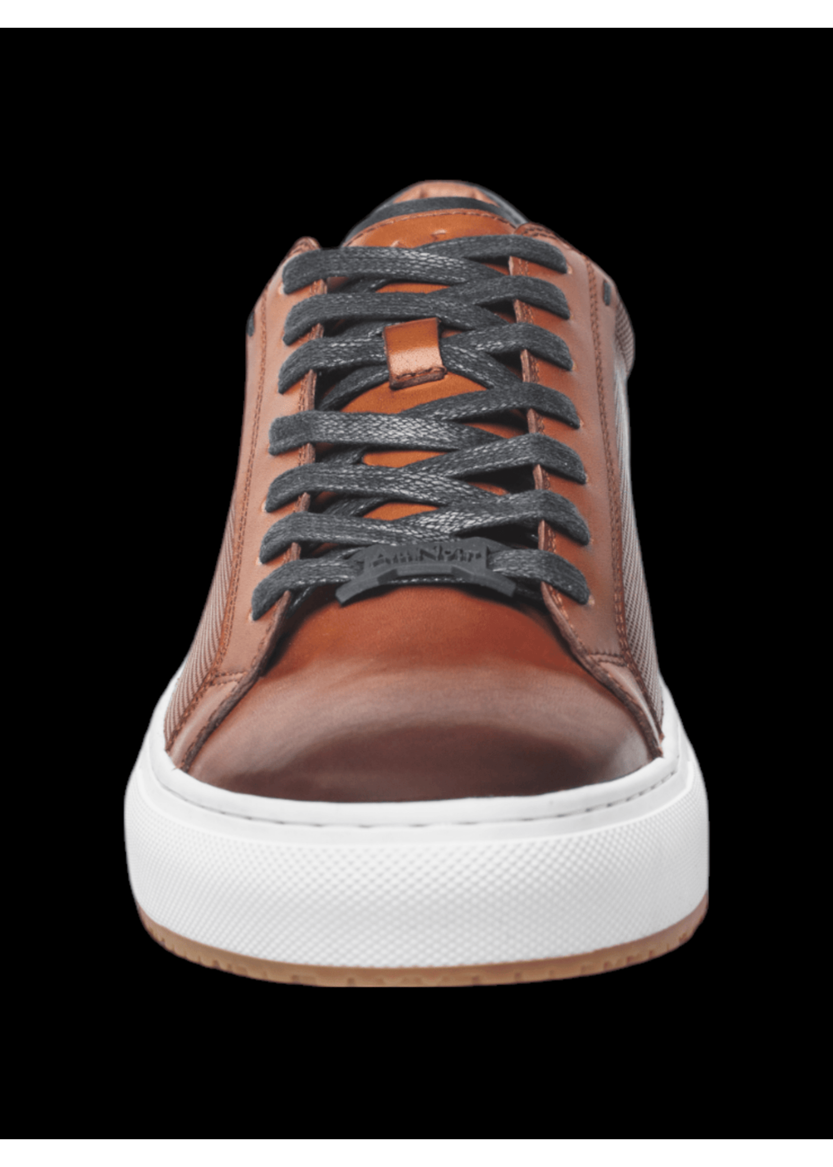 AU NOIR Espadrille en cuir texturé avec semelle contrastante Derrick - Cognac