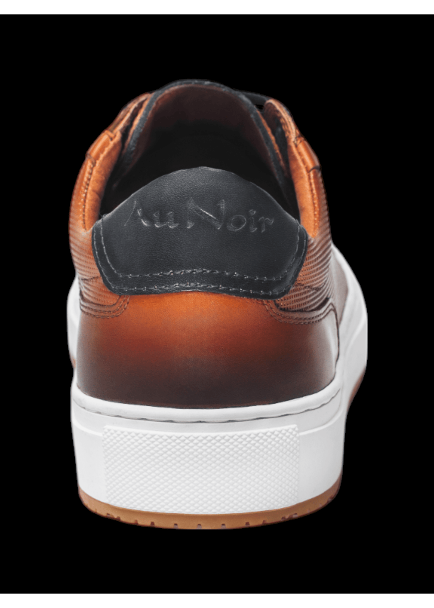 AU NOIR Espadrille en cuir texturé avec semelle contrastante Derrick - Cognac