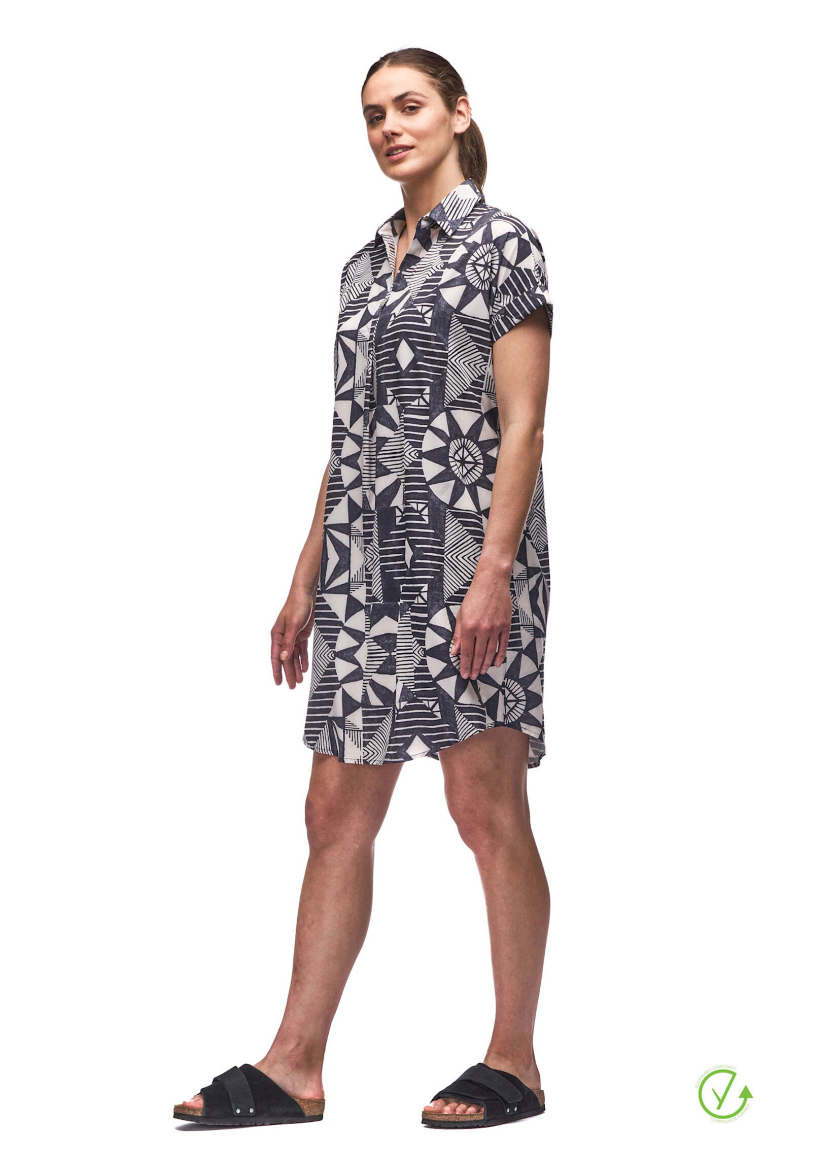 INDYEVA Robe chemise légère tissée extensible  -FRIVOL- 7 couleurs disponibles