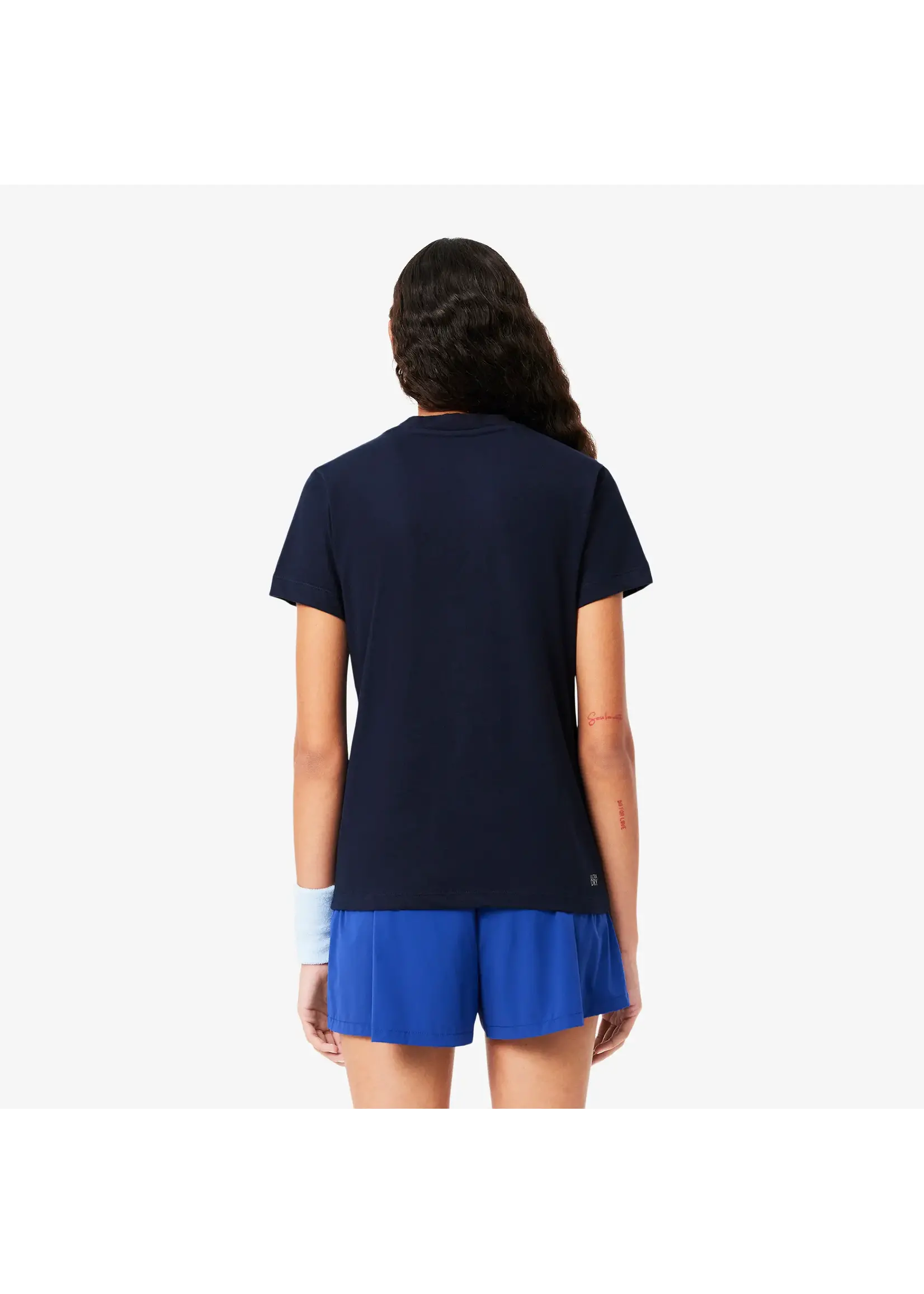 LACOSTE T-shirt Sport coton technique Ultra Dry pour femme-Noir