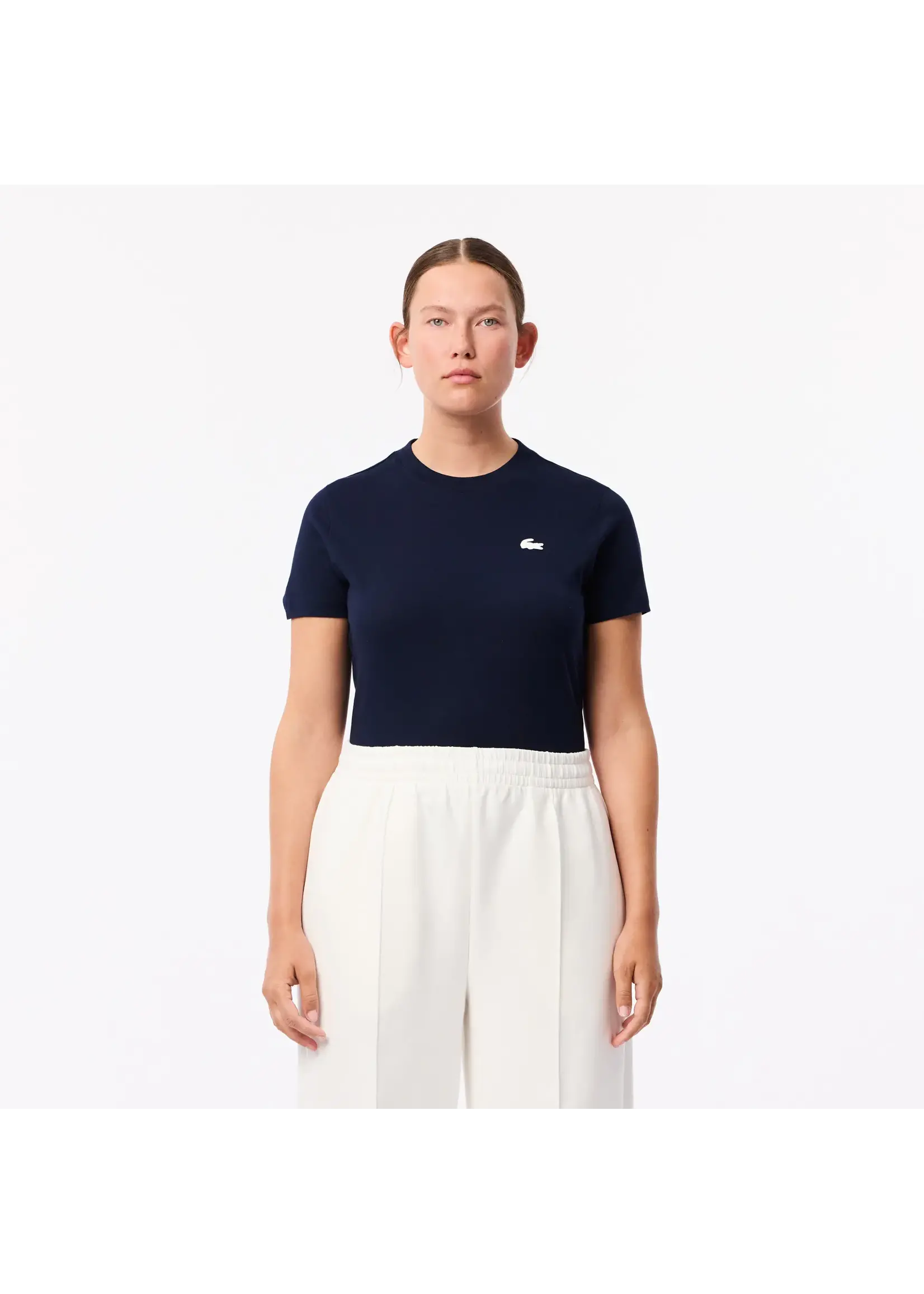 LACOSTE T-shirt Sport coton technique Ultra Dry pour femme-Noir