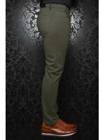 AU NOIR Pantalon cinq poches Winchester pour homme-Olive