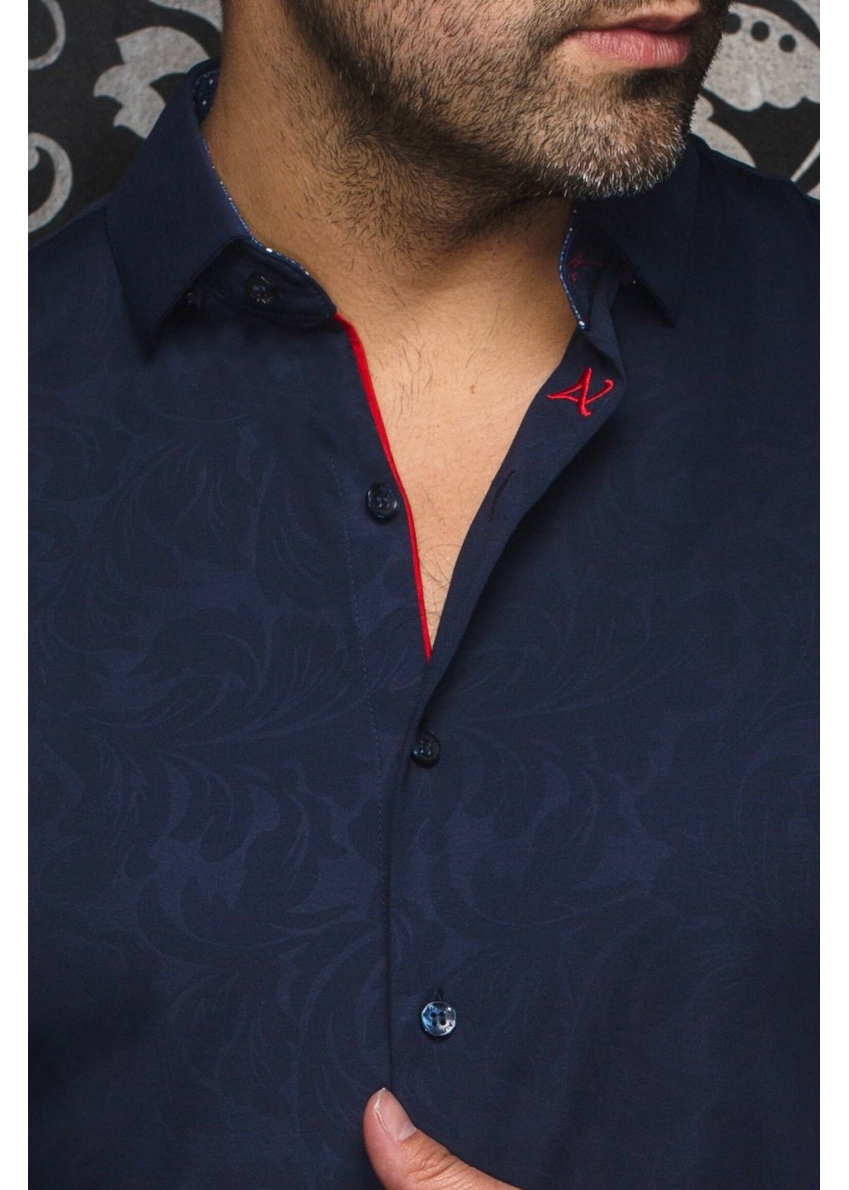 AU NOIR CHEMISE | DUNN - WHITE/BLACK/NAVY