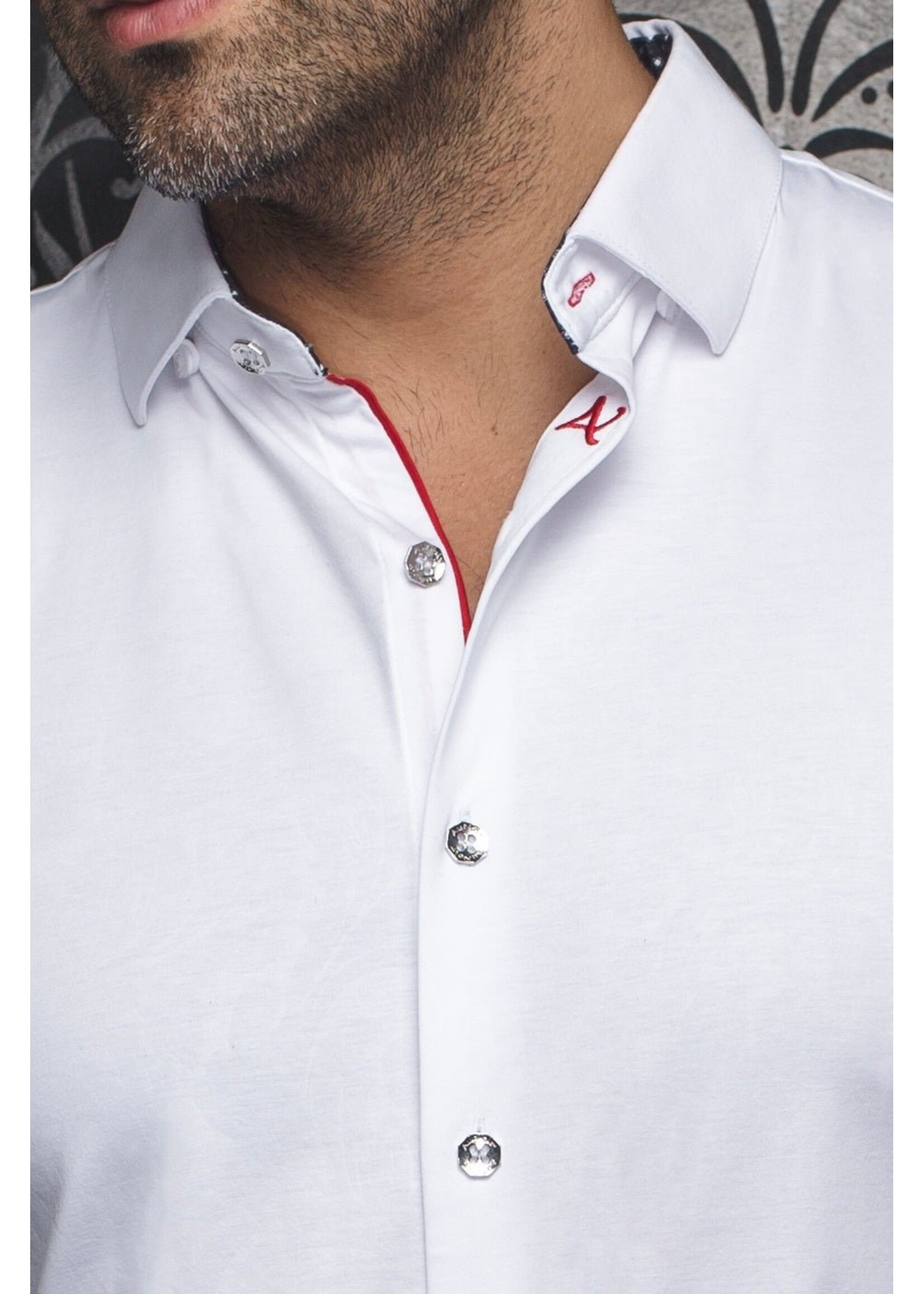 AU NOIR CHEMISE | DUNN - WHITE/BLACK/NAVY