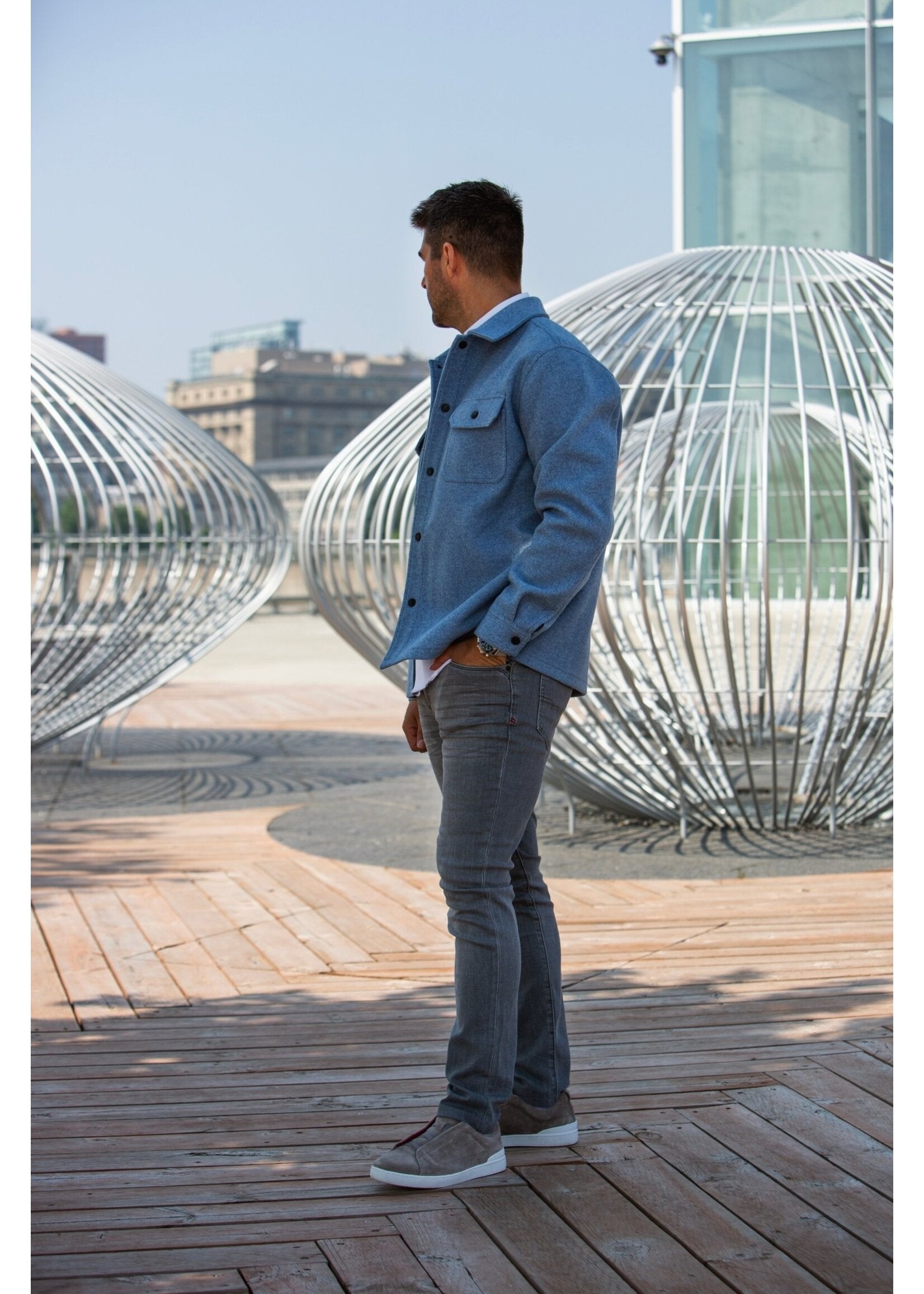 AU NOIR Surchemise extensible  DANALI - 3 couleurs disponibles