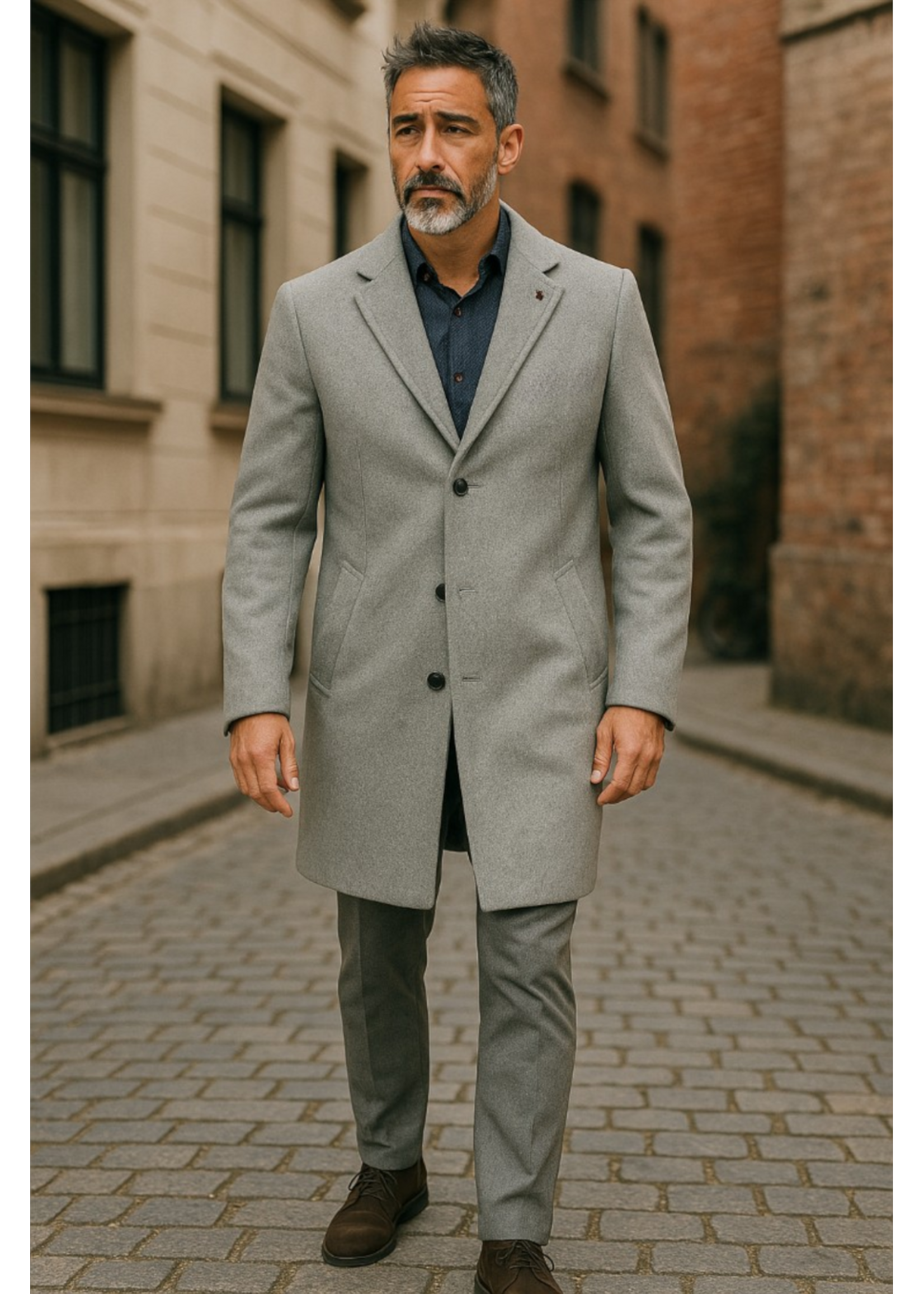 AU NOIR Manteau mélange de laine KLAMATH - 3 couleurs disponibles