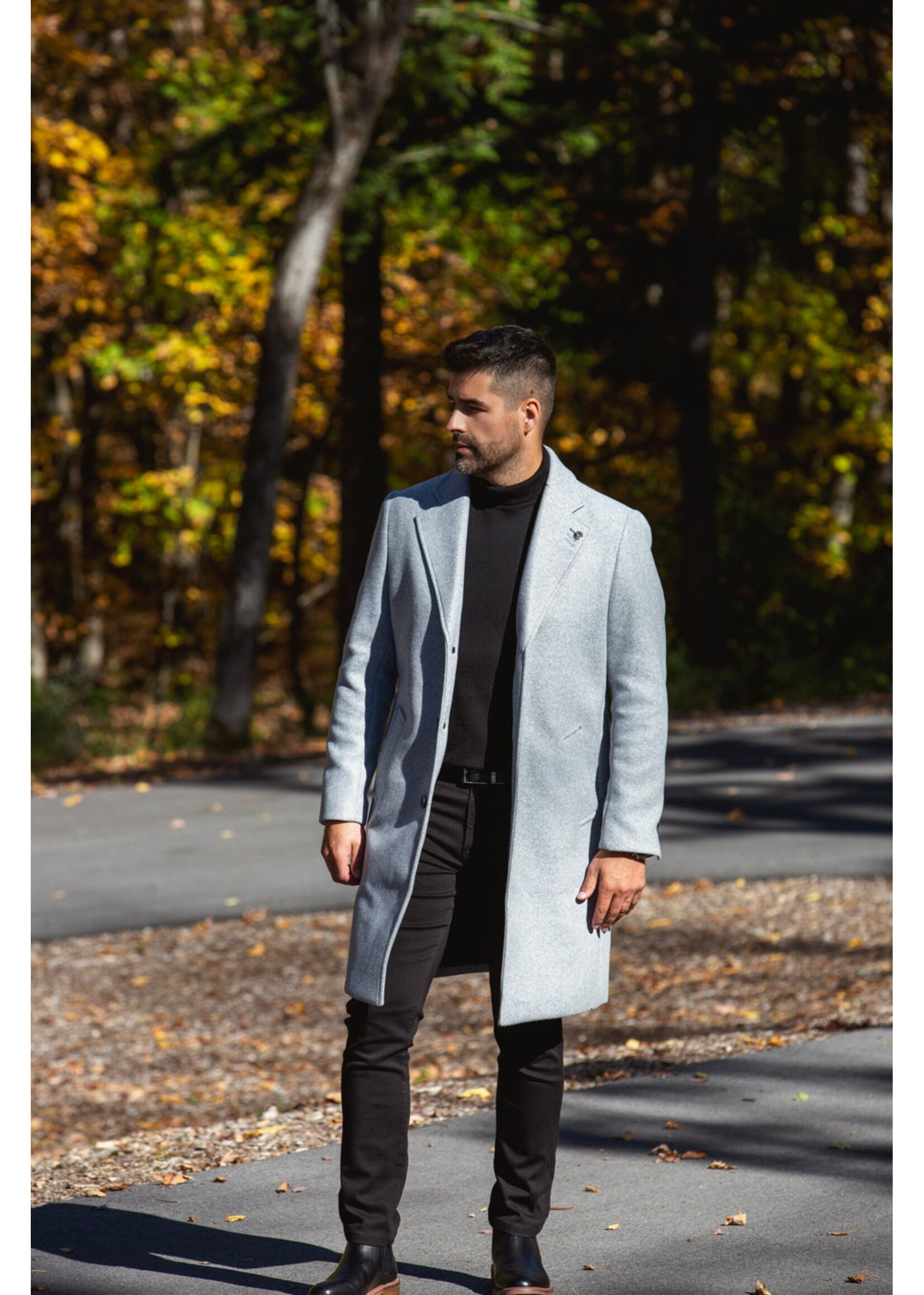 AU NOIR Manteau mélange de laine KLAMATH - 3 couleurs disponibles