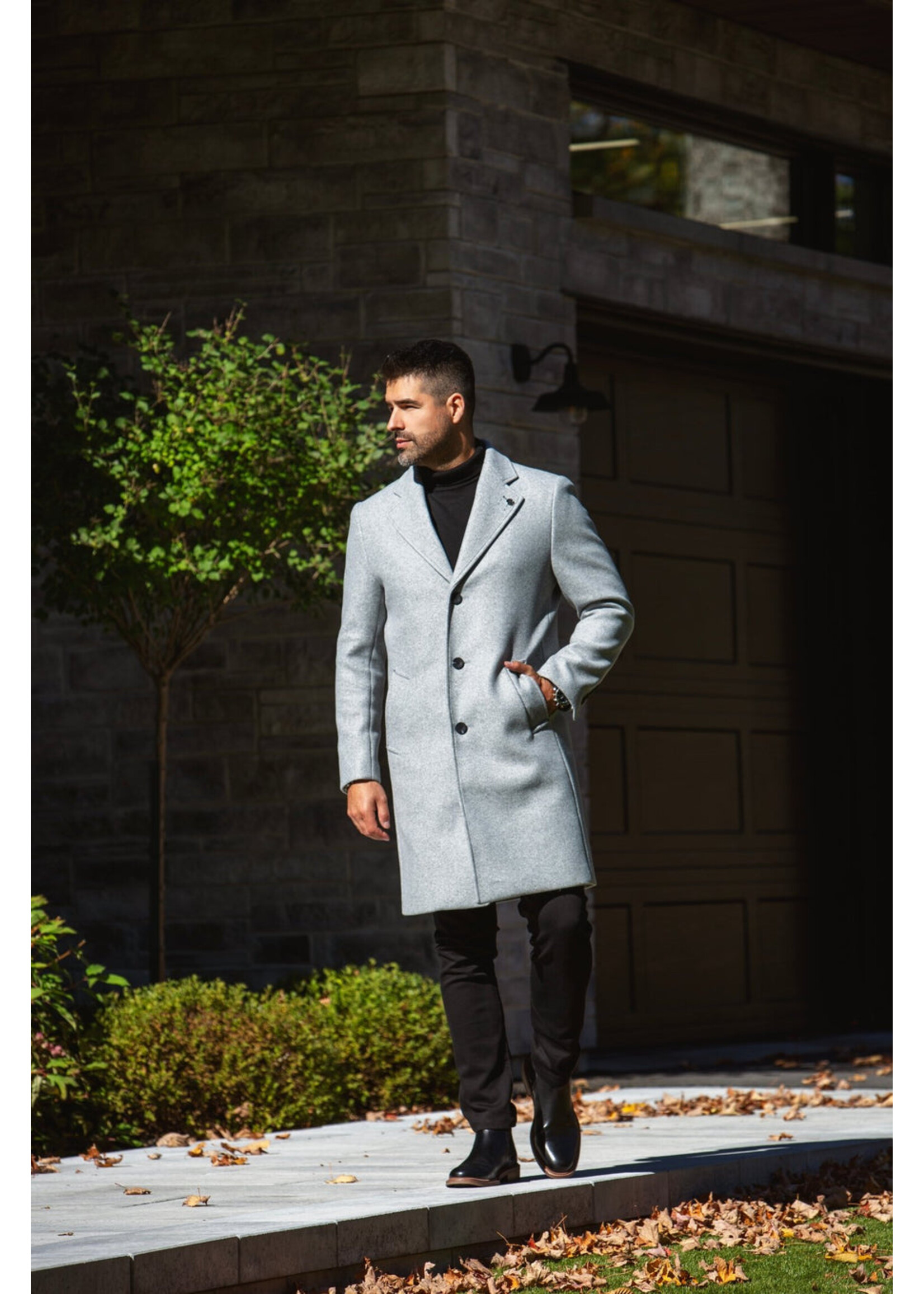 AU NOIR Manteau mélange de laine KLAMATH - 3 couleurs disponibles