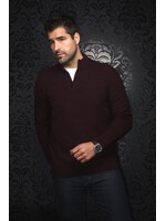 AU NOIR MERINOS WOOL CHANDAIL | VOGAR, burgundy
