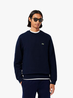LACOSTE Sweatshirt en molleton de coton biologique pour homme - Marine