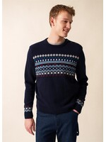 SAINT-JAMES Wool sweater winter patterns made in France - BRIANCON