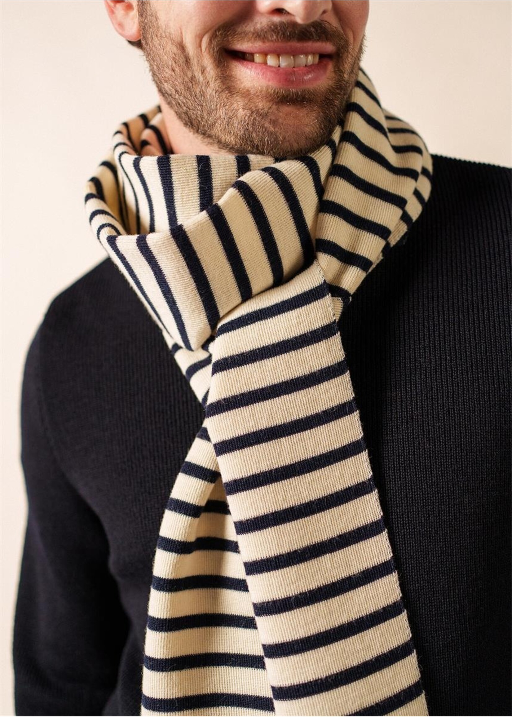 SAINT-JAMES Wool scarf, made in Normandy - GRDE SCARF R - 2 colors available