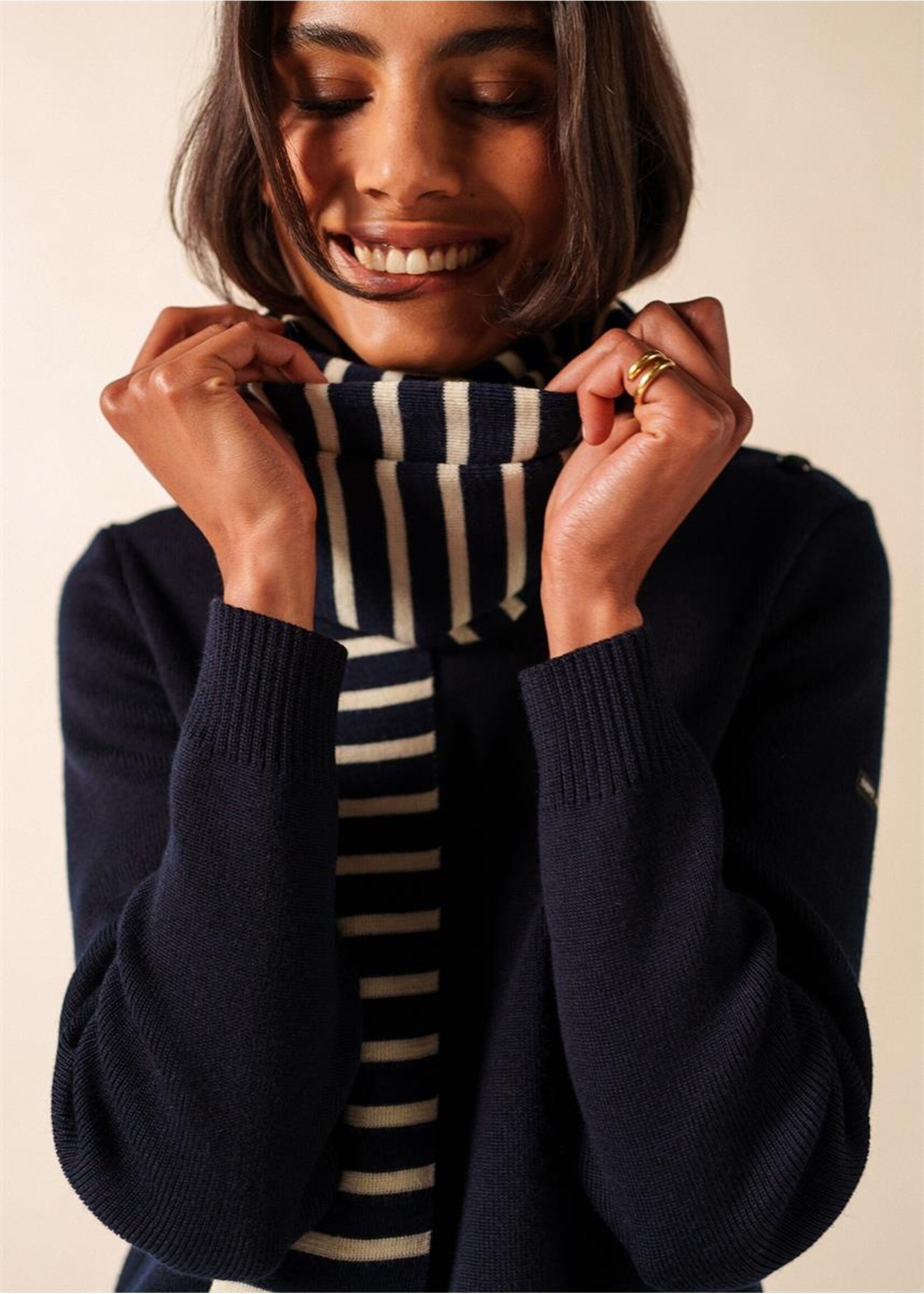 SAINT-JAMES Wool scarf, made in Normandy - GRDE SCARF R - 2 colors available