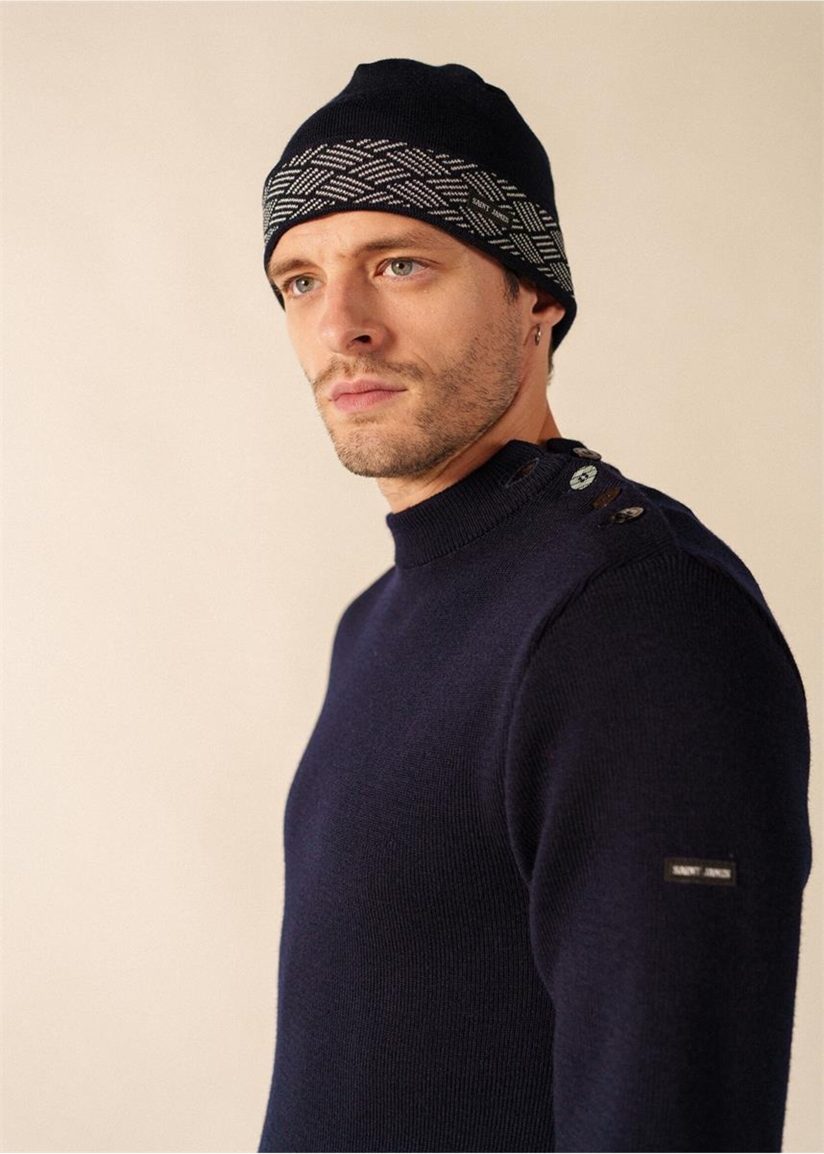SAINT-JAMES Wool beanie made in France - BONNET ÉQUIPAGE