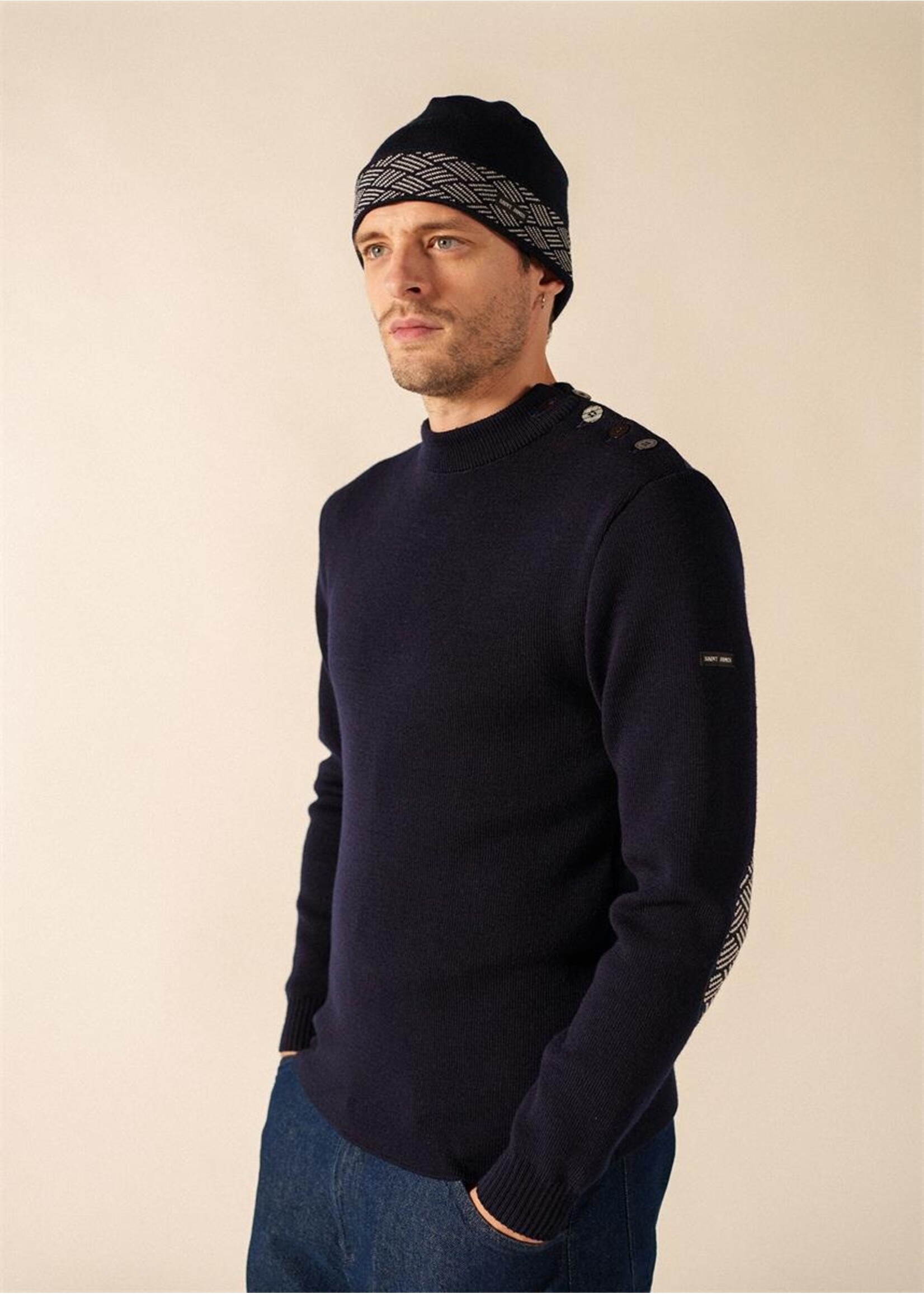 SAINT-JAMES Wool beanie made in France - BONNET ÉQUIPAGE