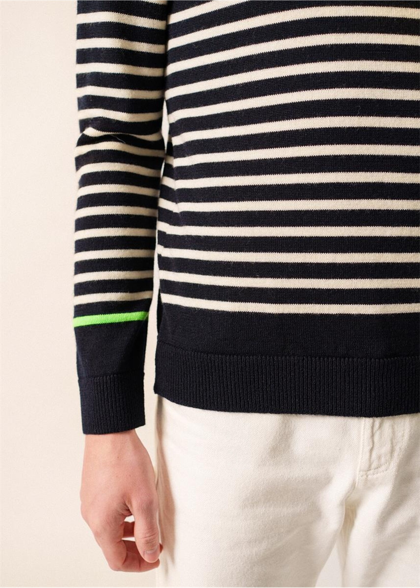 SAINT-JAMES Striped wool knitted jersey - VAL THORENS