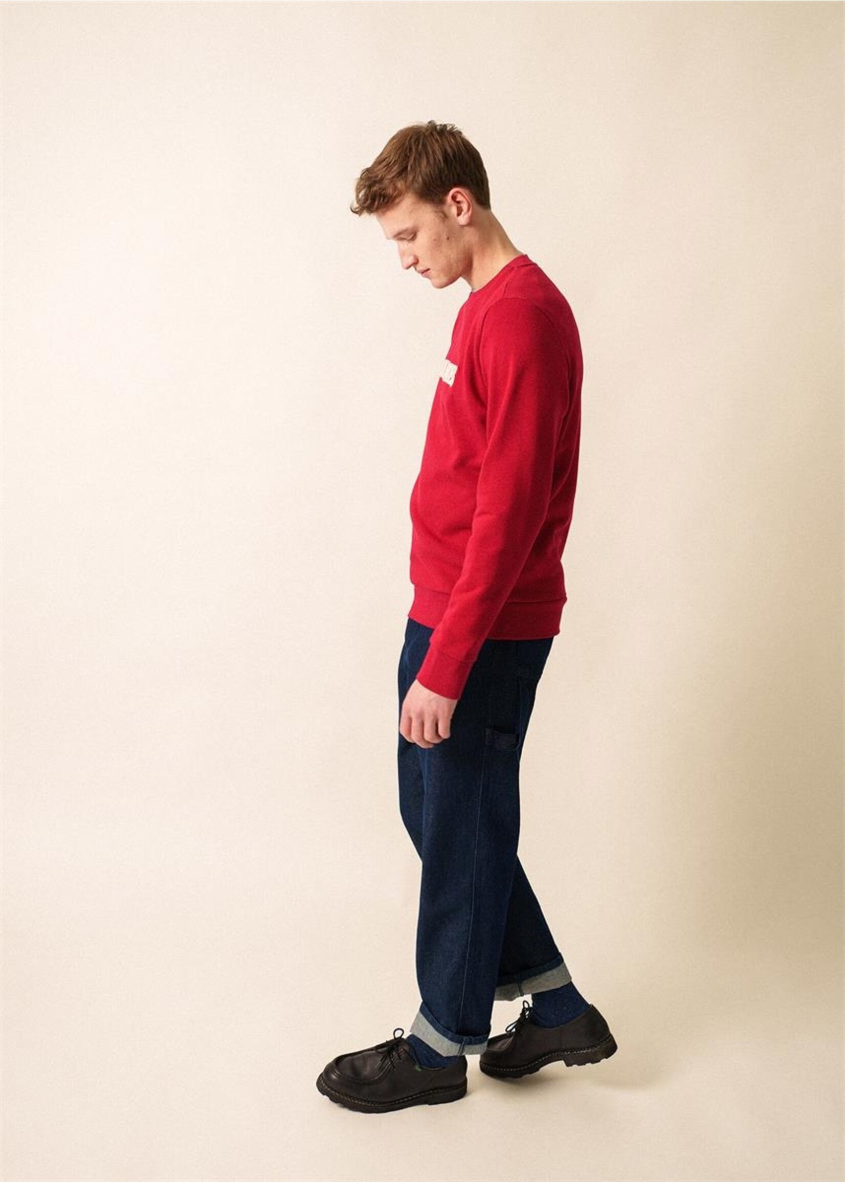 SAINT-JAMES Chandail en molleton avec broderie Solal - 3 couleurs disponibles