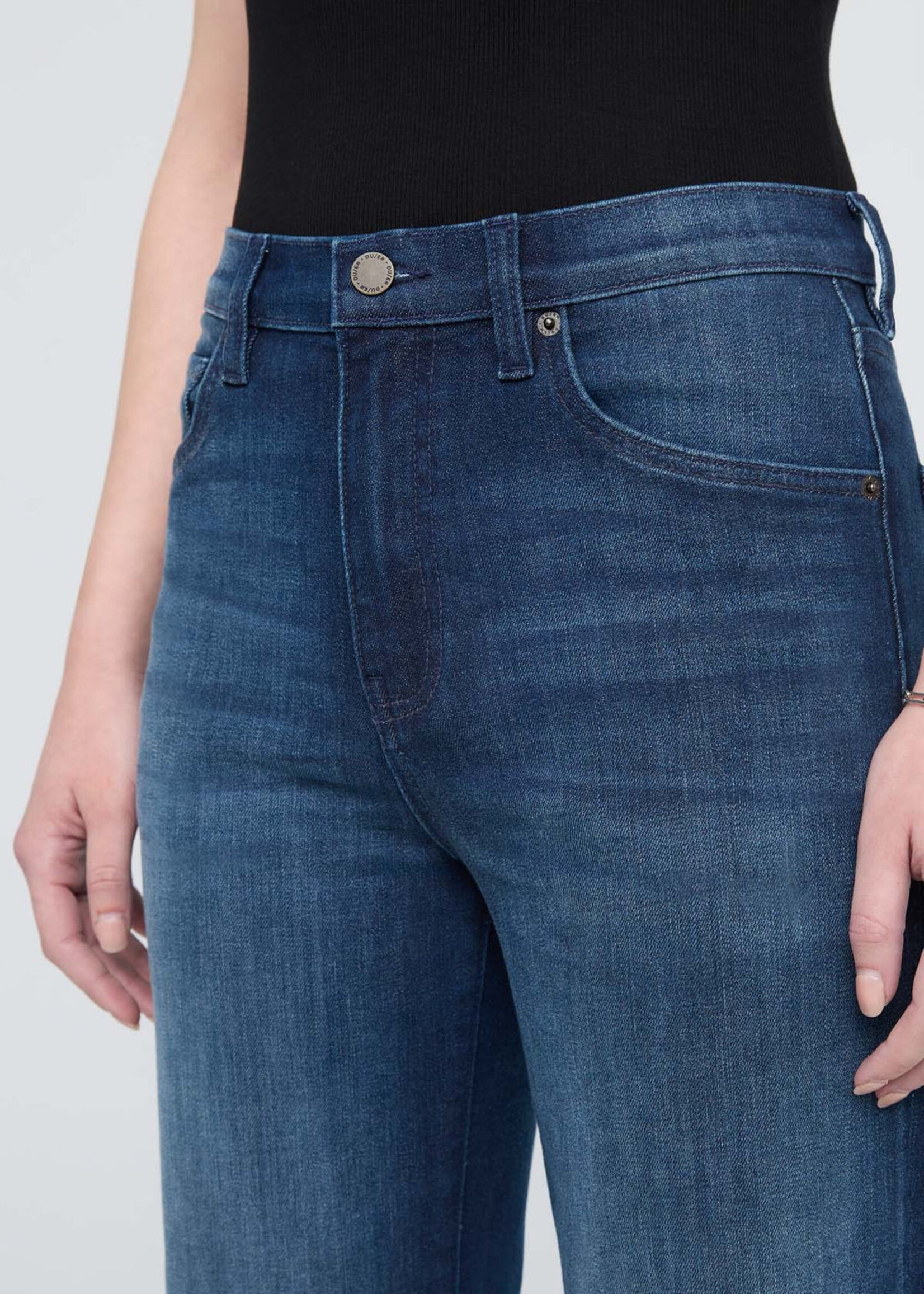DUER Performance Denim+ High Rise Straight - Moonlight