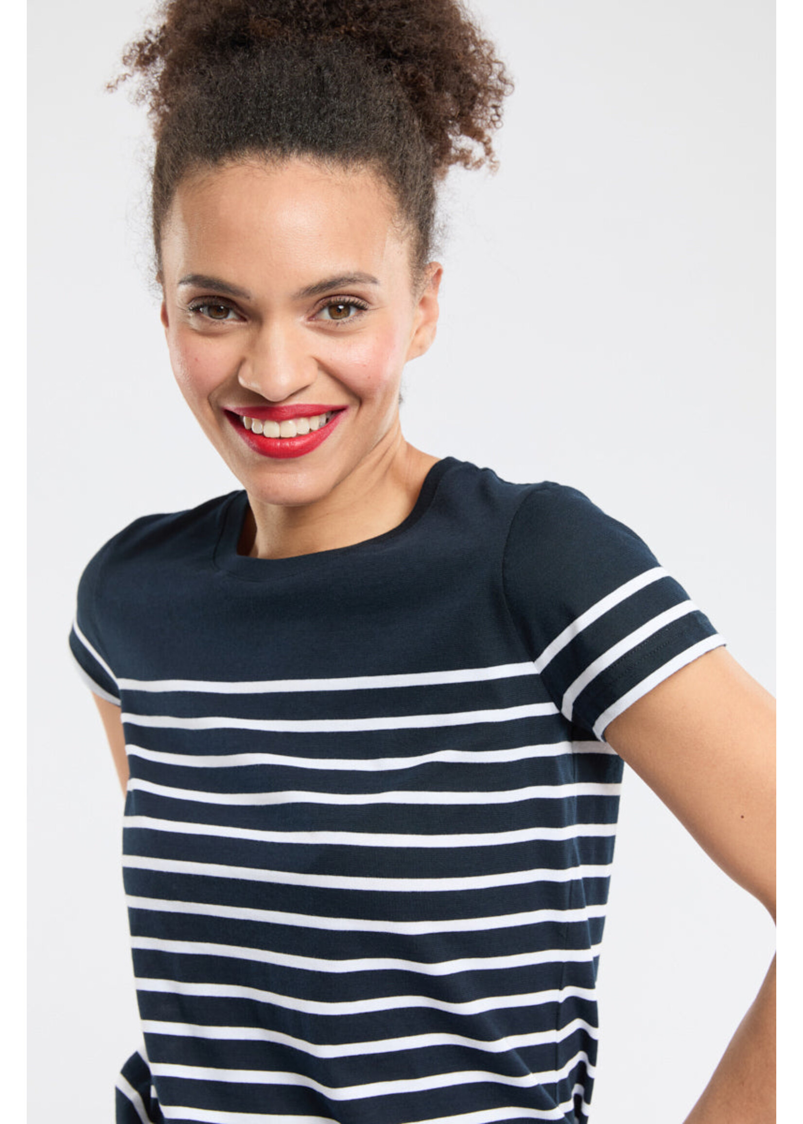 ARMOR-LUX Marinière manches courtes en coton léger pour femme-ETEL  2 couleurs disponibles