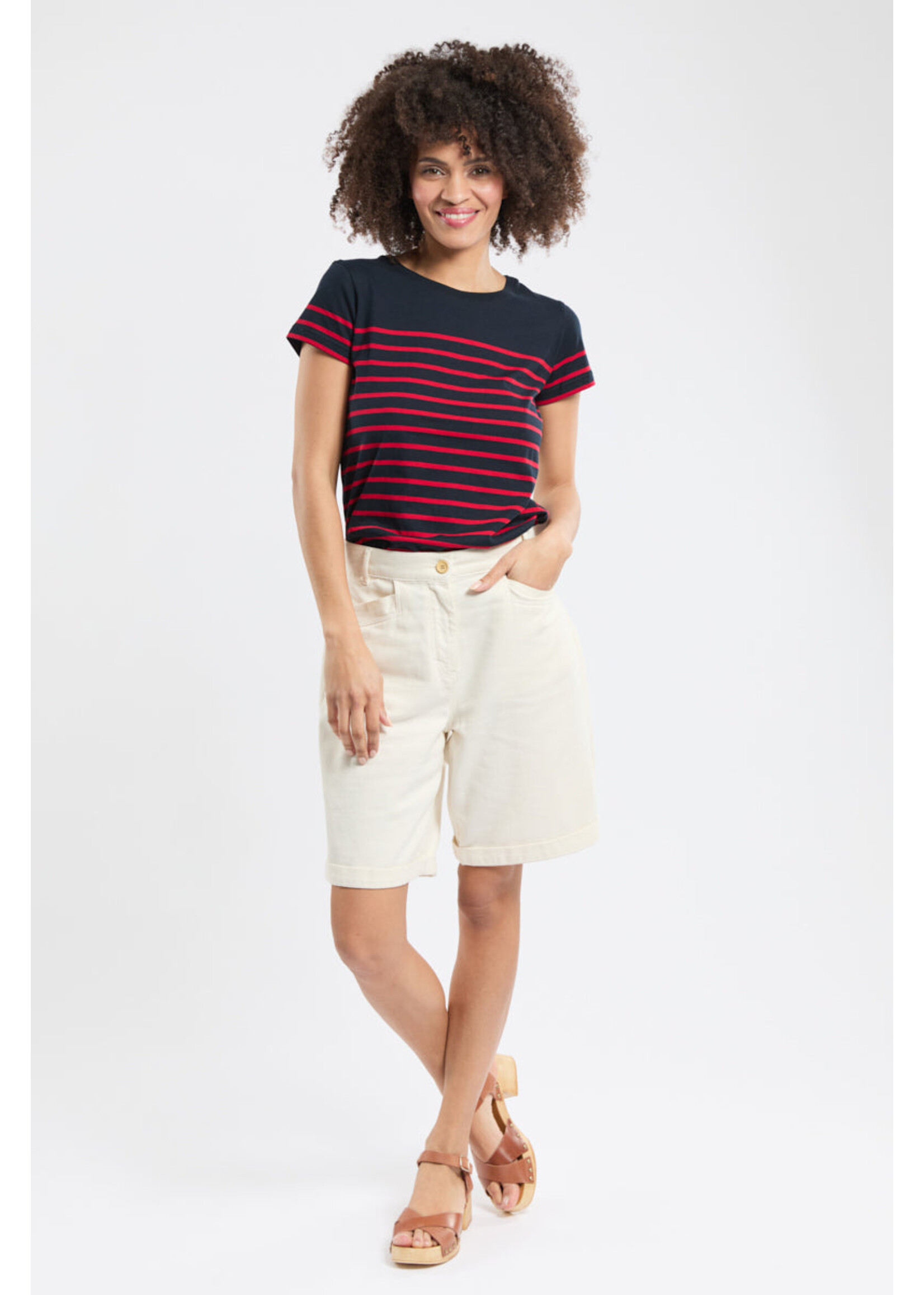 ARMOR-LUX Marinière manches courtes en coton léger pour femme-ETEL  2 couleurs disponibles