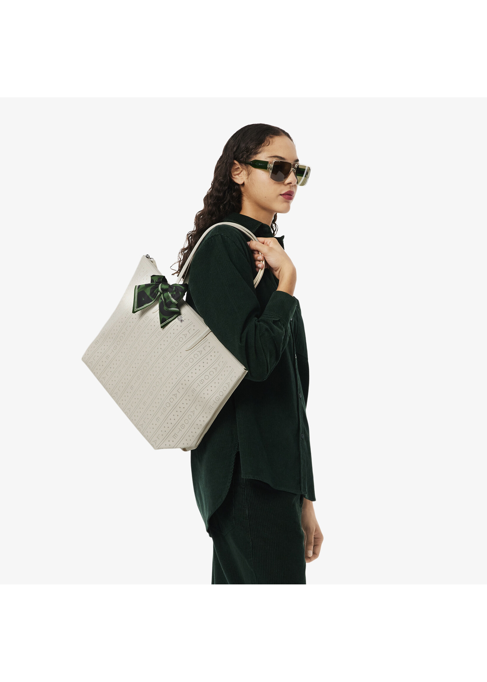 LACOSTE Sac cabas perforé L.12.12 Concept Seasonal-Punch Wording Laponie