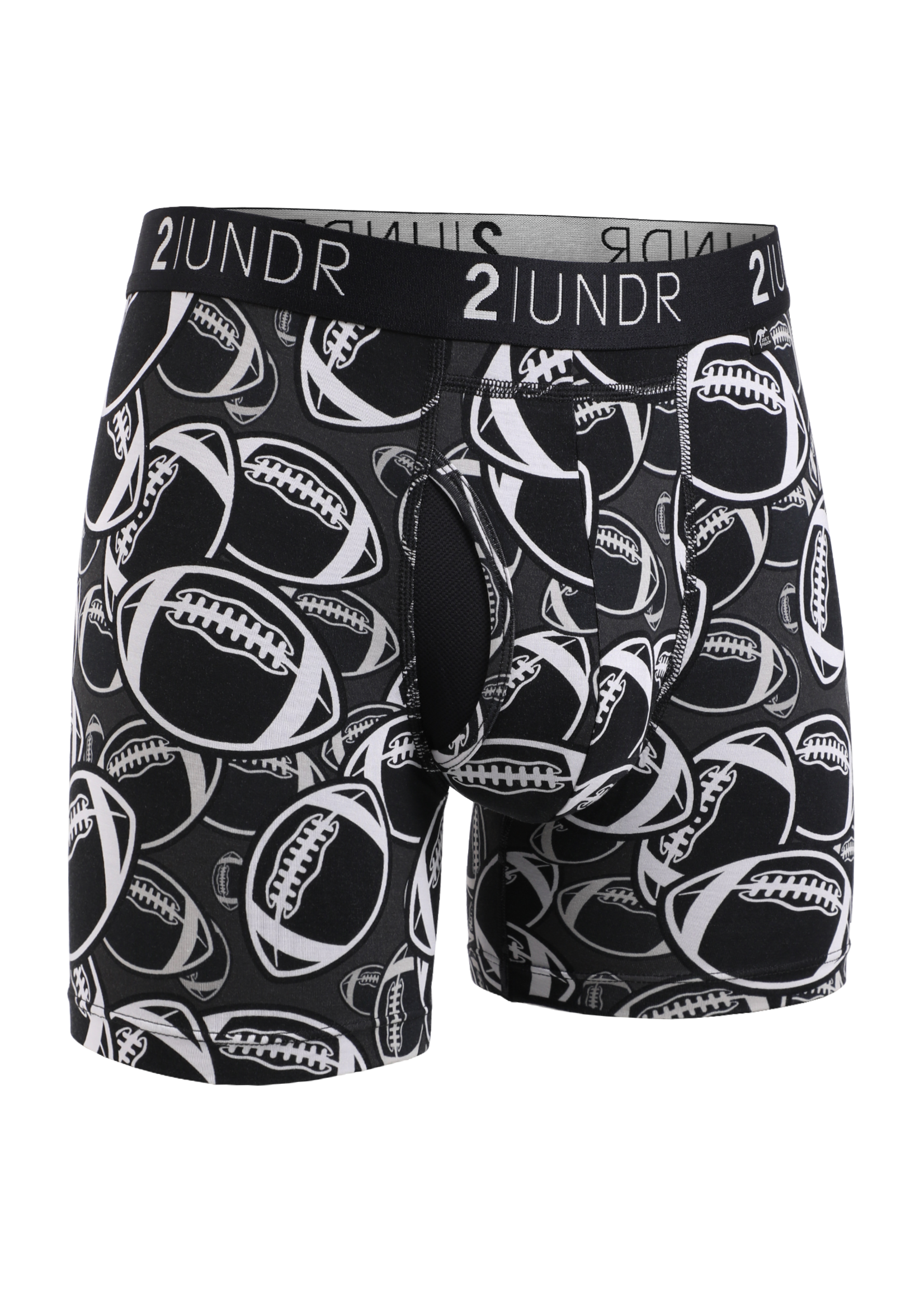 2|UNDR Swing Shift 6" Boxer Brief - Grid Iron
