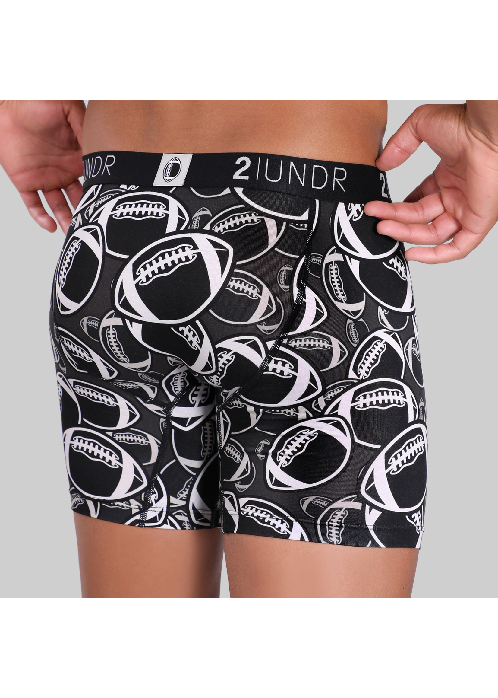 2|UNDR Swing Shift 6" Boxer Brief - Grid Iron