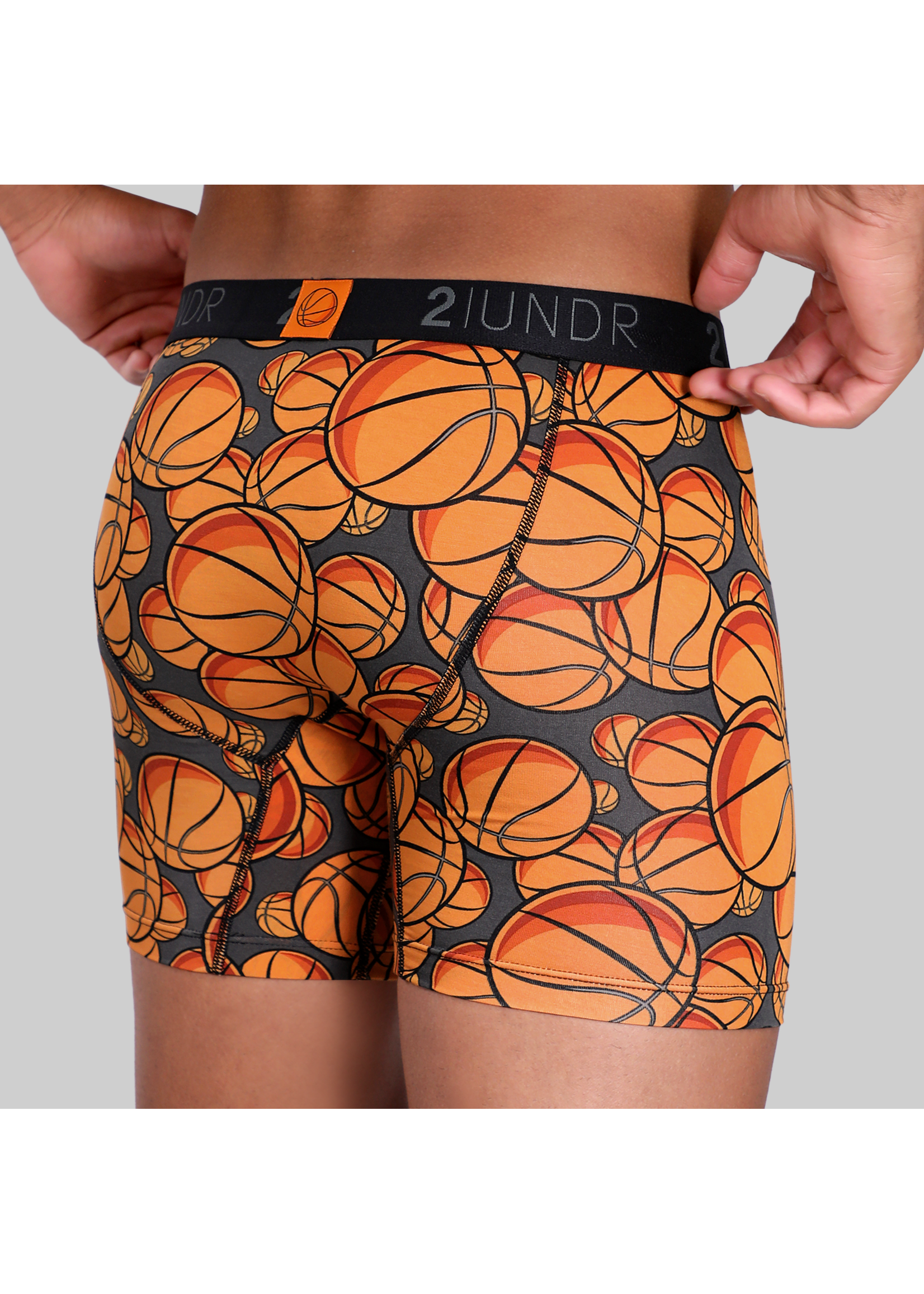 2|UNDR Swing Shift 6" Boxer Brief - Hoops