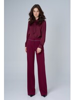 ASTRID Blouse ML satinée fabriquée en Italie - 2 couleurs disponibles