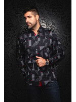 AU NOIR Chemise extensible manches longues FRANK