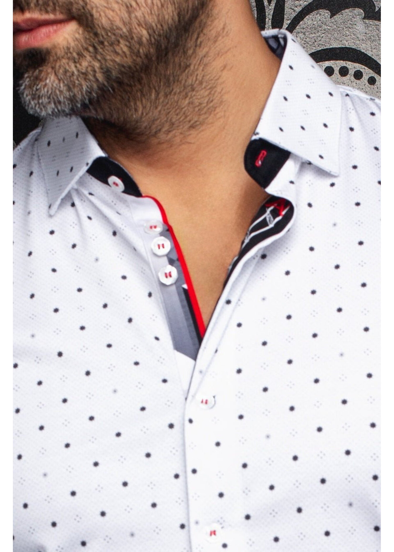 AU NOIR Chemise extensible manches longues CLYDE