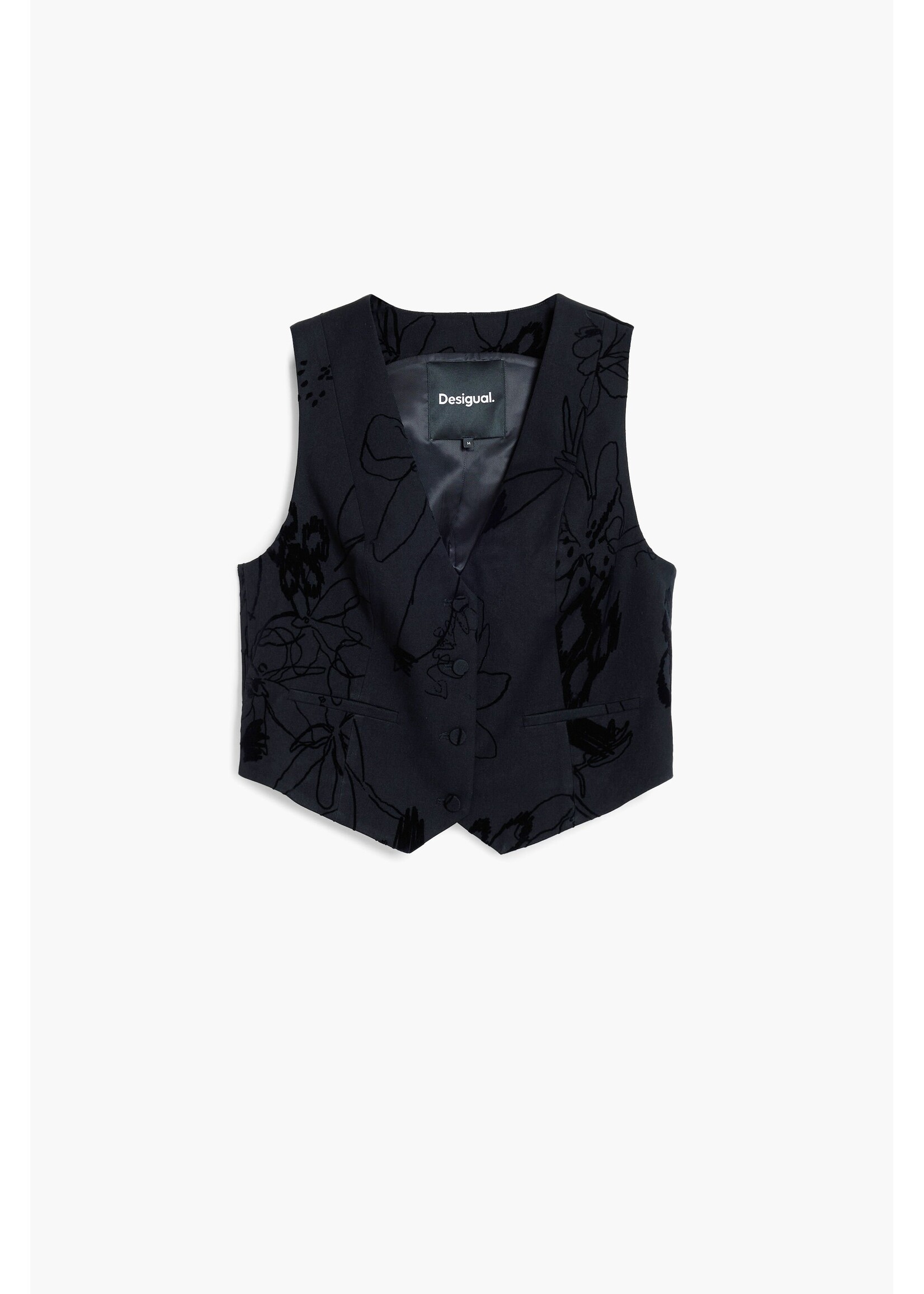 DESIGUAL Veste sans manches ajustée CHAQ_FLOCK Desigual