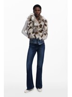 DESIGUAL Faux-fur sleeveless vest CHAQ_BUNNY