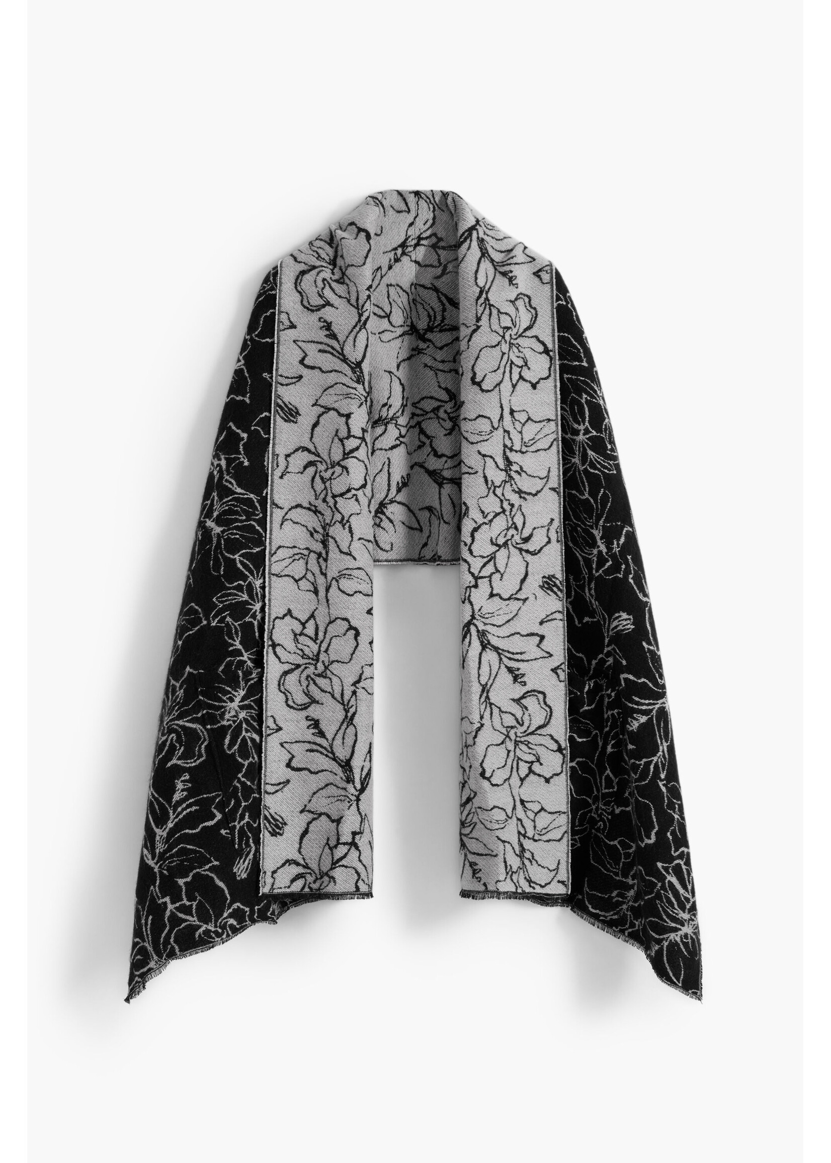 DESIGUAL GRANDE ÉCHARPE SCARF_FLOWERY