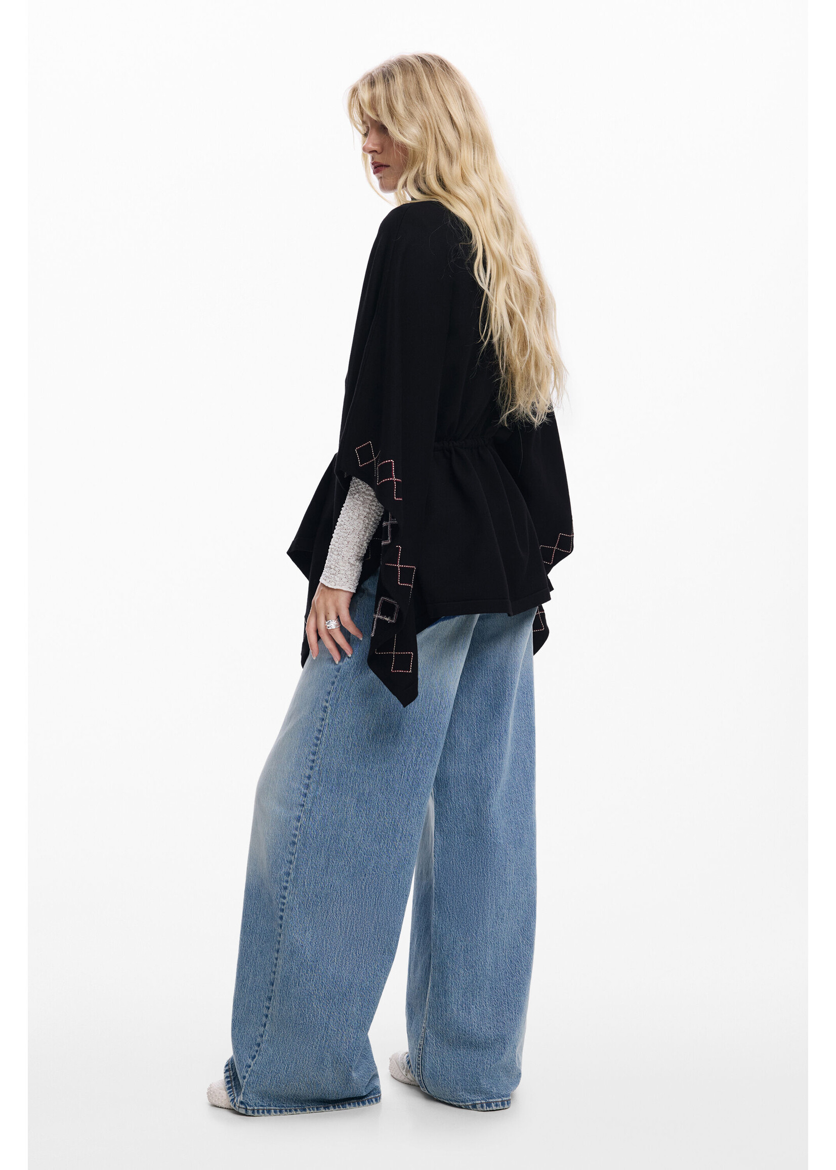 DESIGUAL PONCHO_EMBROIDERY ALDAMA