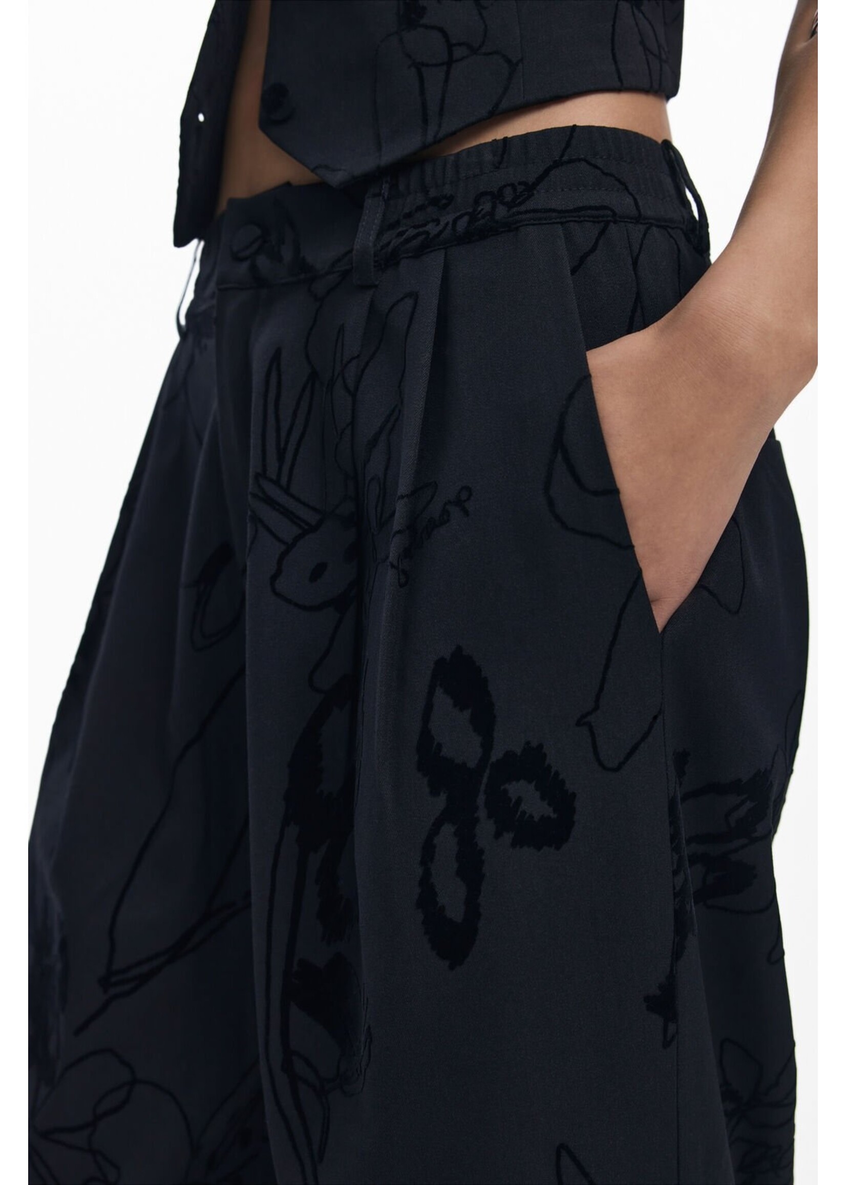 DESIGUAL Dress pleated pant Desigual - PANT_FLOCK