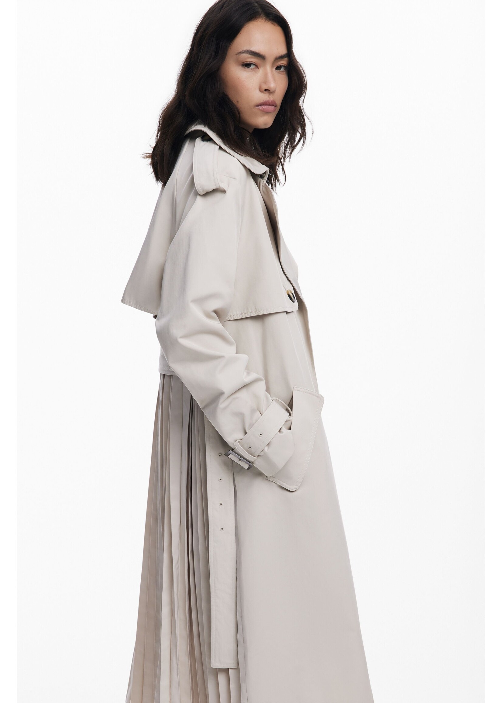 DESIGUAL Trench-coat avec jupe plissée DESIGUAL